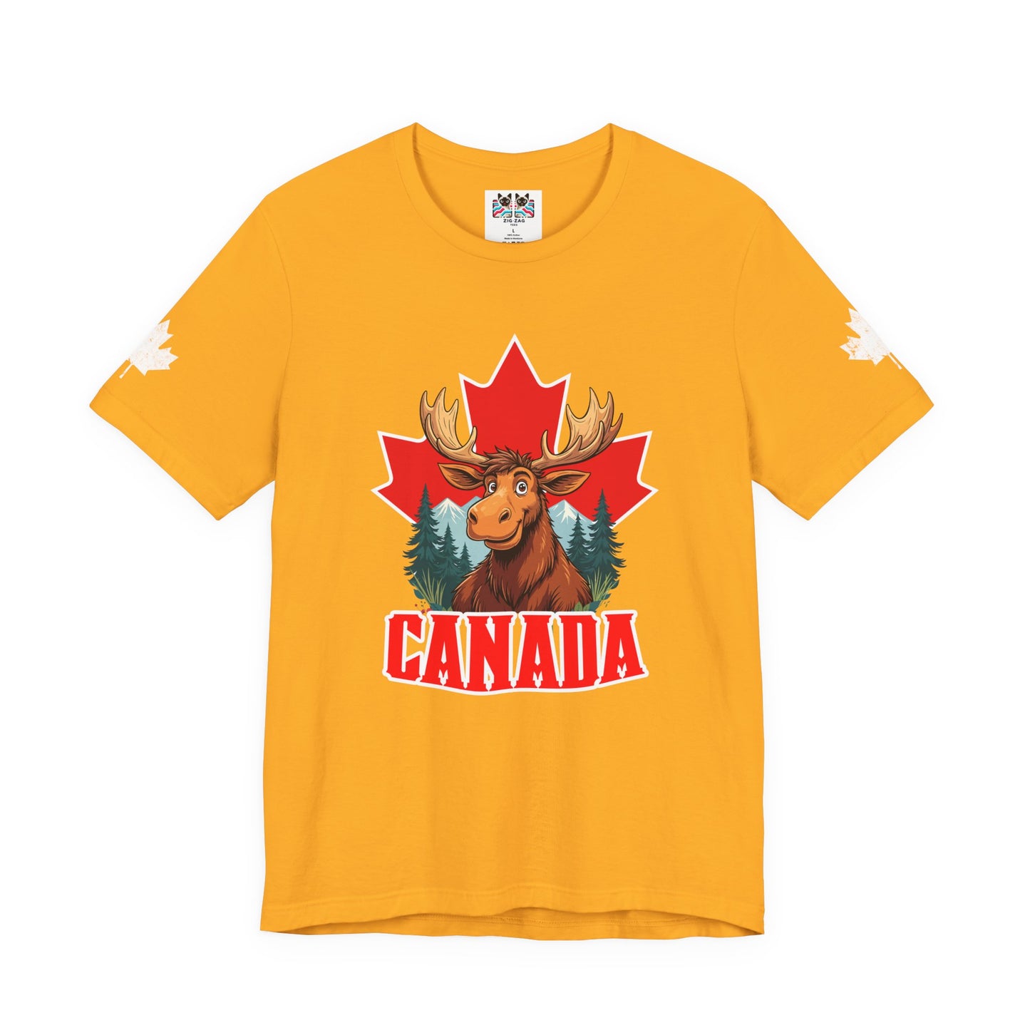 Canada Maple Moose Cartoon T-Shirt