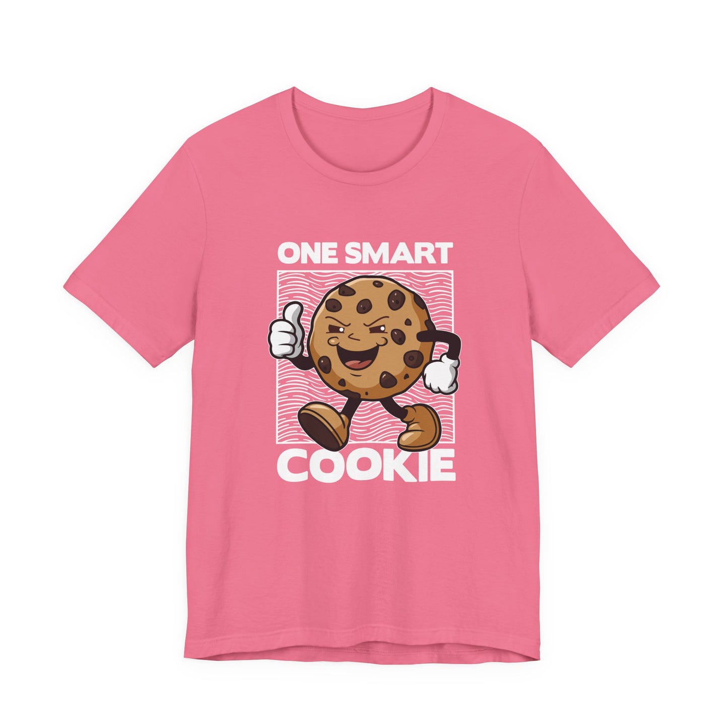 One Smart Cookie Tshirt – Happy Smiling Cookie Walking with Thumbs Up Graphic