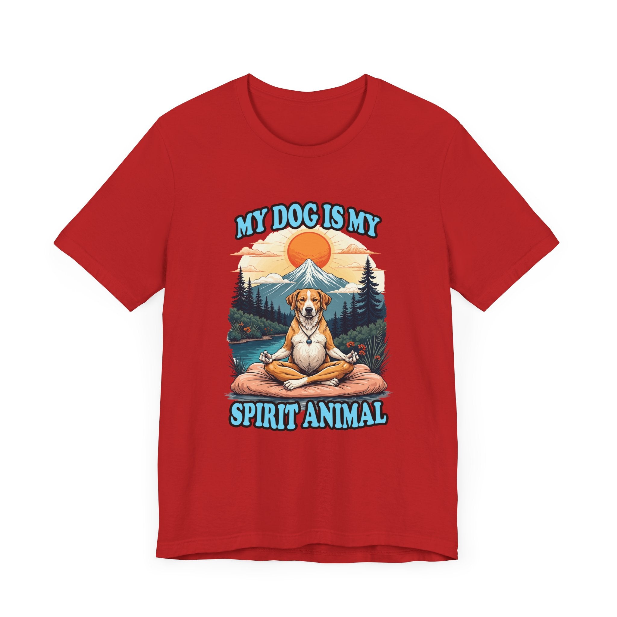 My Dog Is My Spirit Animal T-Shirt – Meditating Dog Nature Graphic Tee