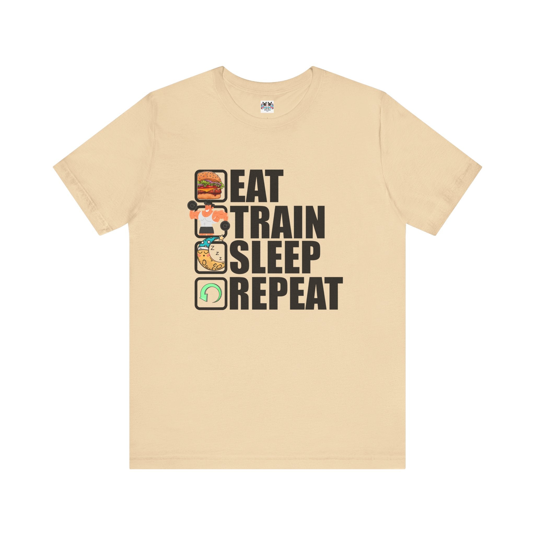 Eat Train Sleep Repeat Fitness Gym Motivation Lifestyle T-Shirt
