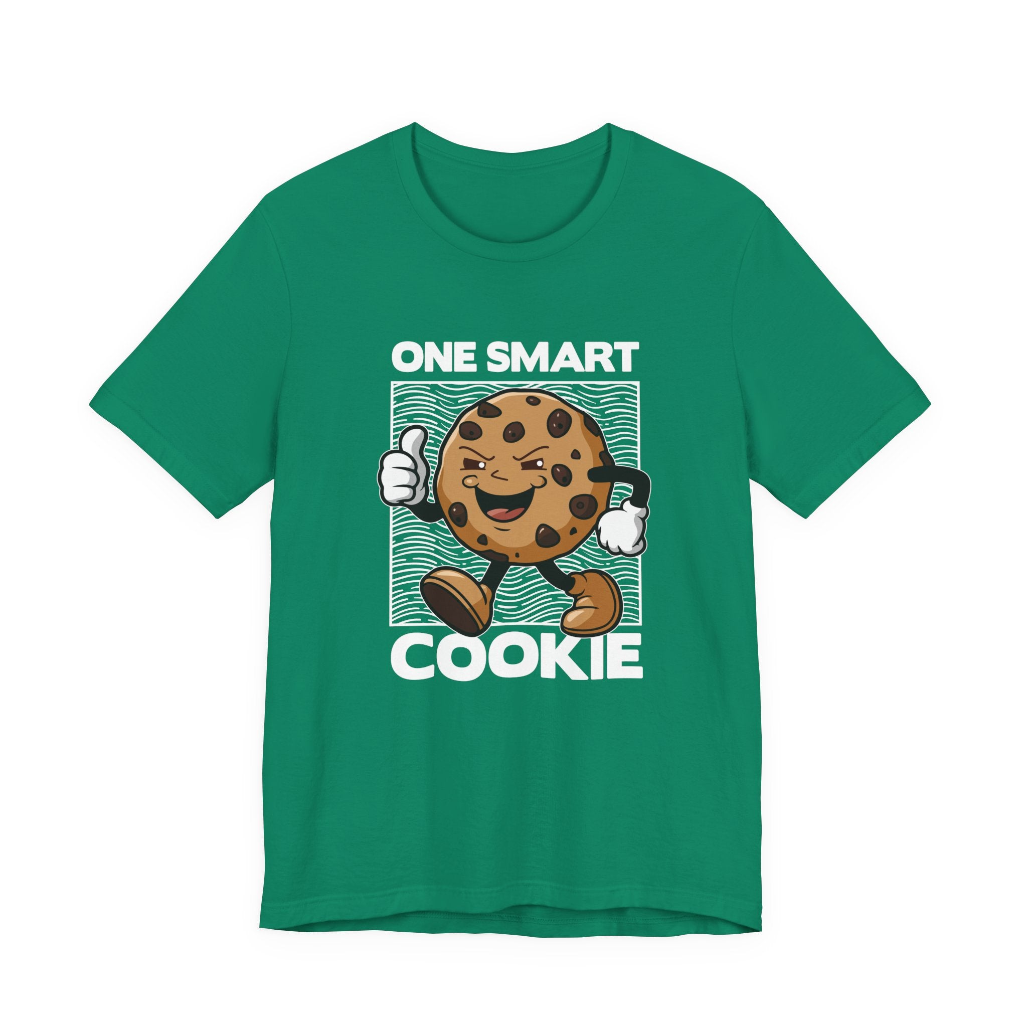 One Smart Cookie Tshirt – Happy Smiling Cookie Walking with Thumbs Up Graphic