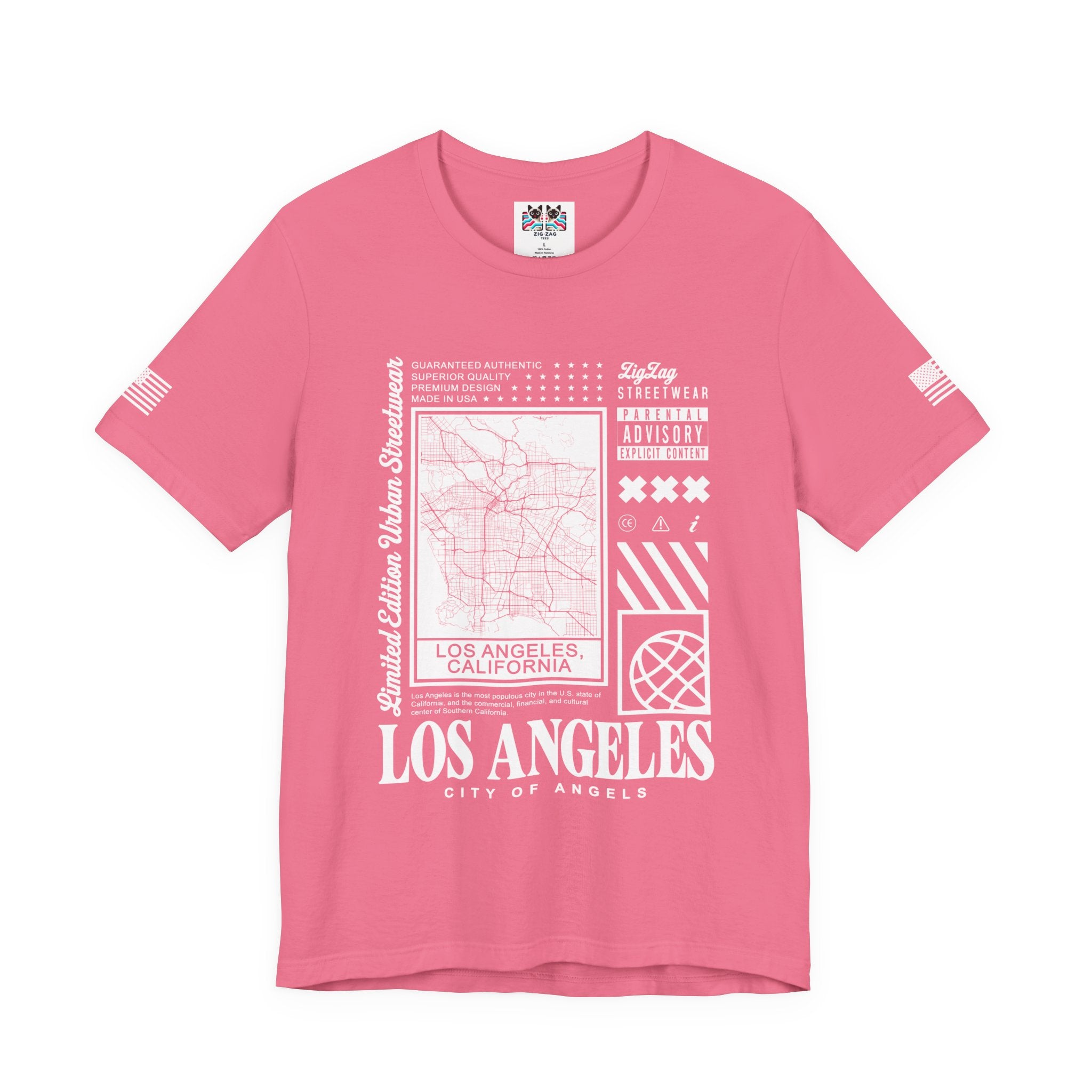 Los Angeles City of Angels T-Shirt – Limited Edition Urban Streetwear Map Graphic Tee