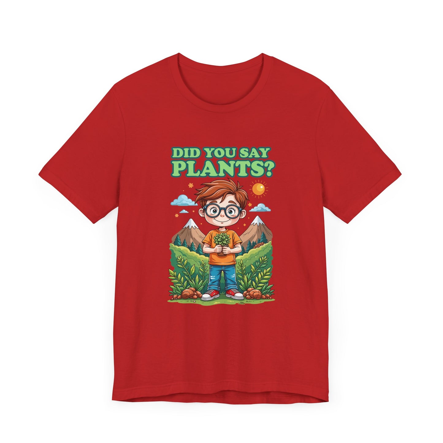 Did You Say Plants? T-Shirt – Cute Nature Lover Kids Graphic Tee