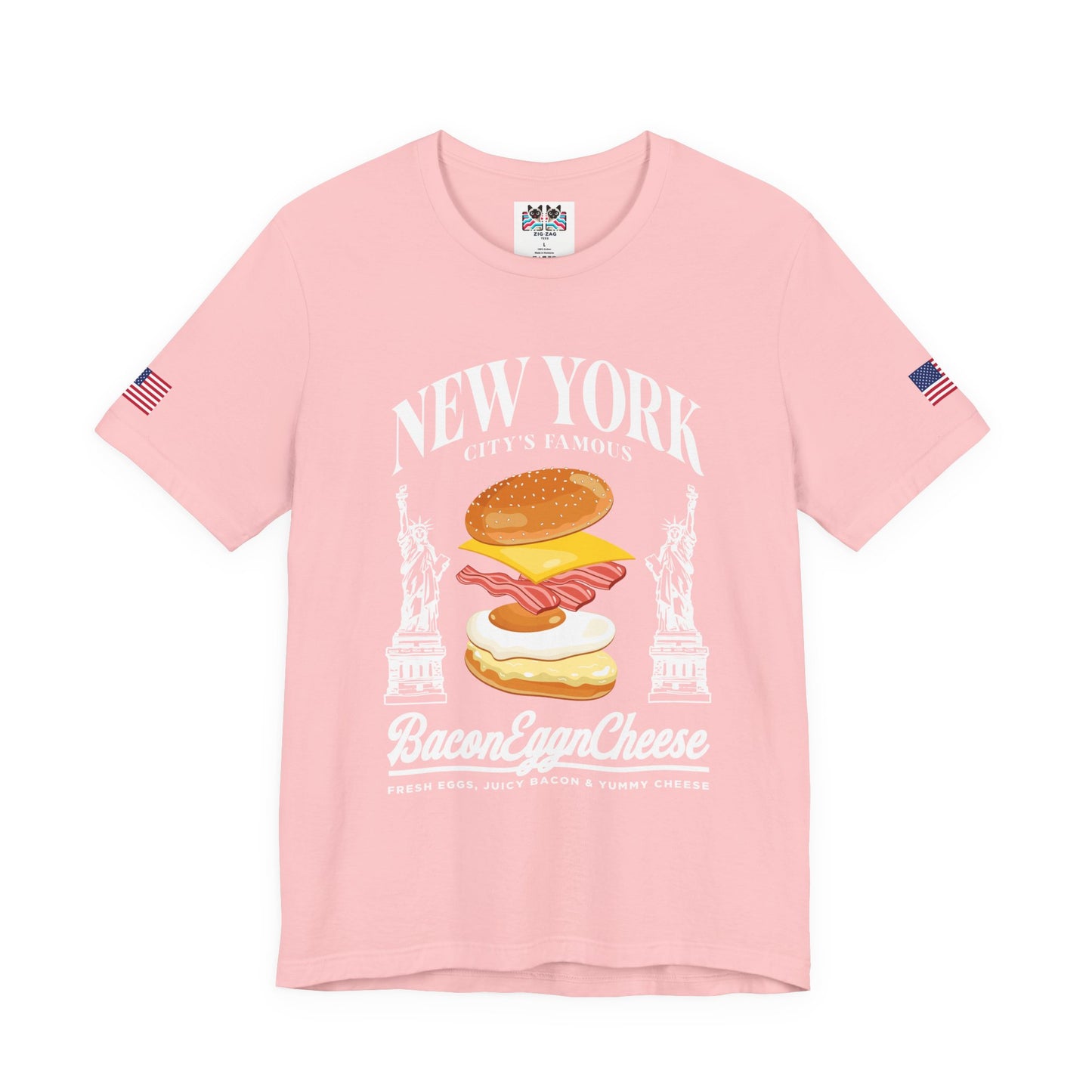 New York Bacon Egg Cheese T-Shirt - NYC Bodega Breakfast Sandwich Food Humor