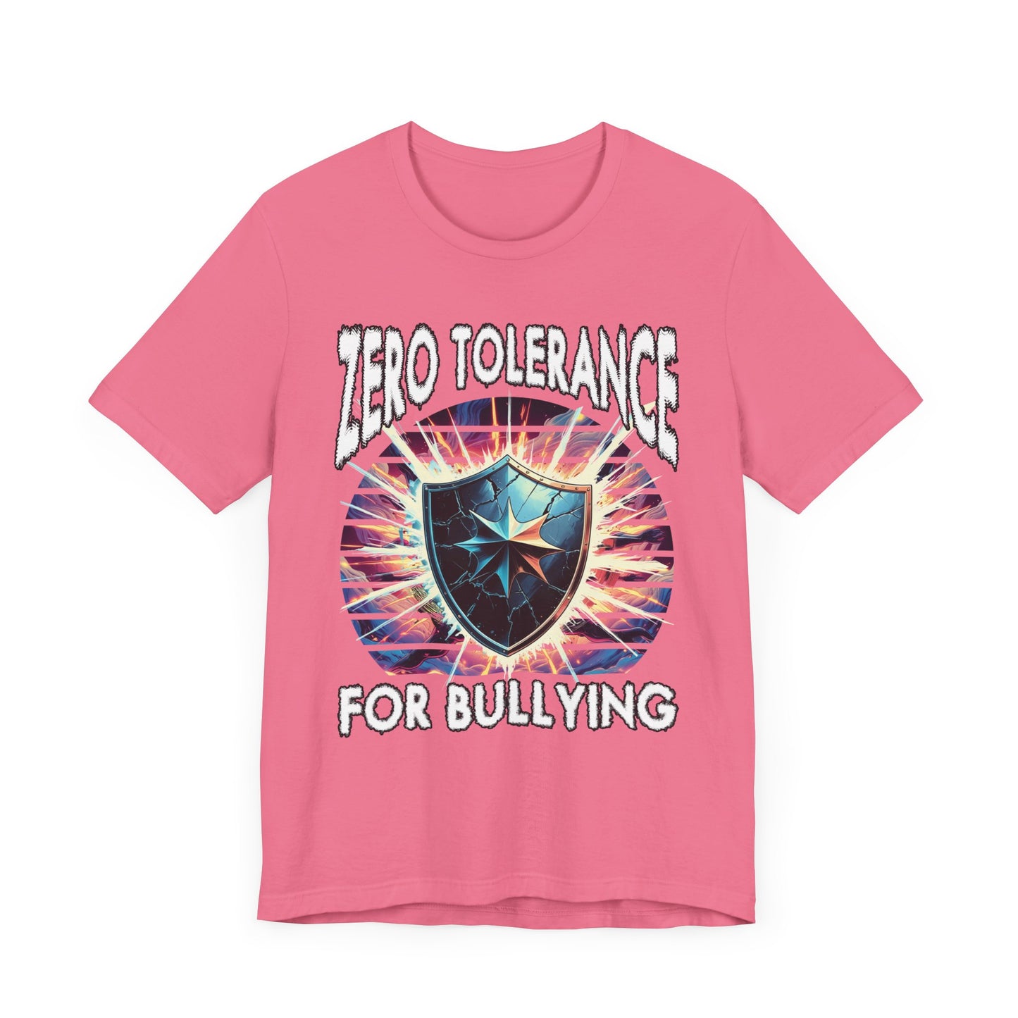 Zero Tolerance for Bullying | Strong Shield with Bright Flashlight & Glow T-Shirt