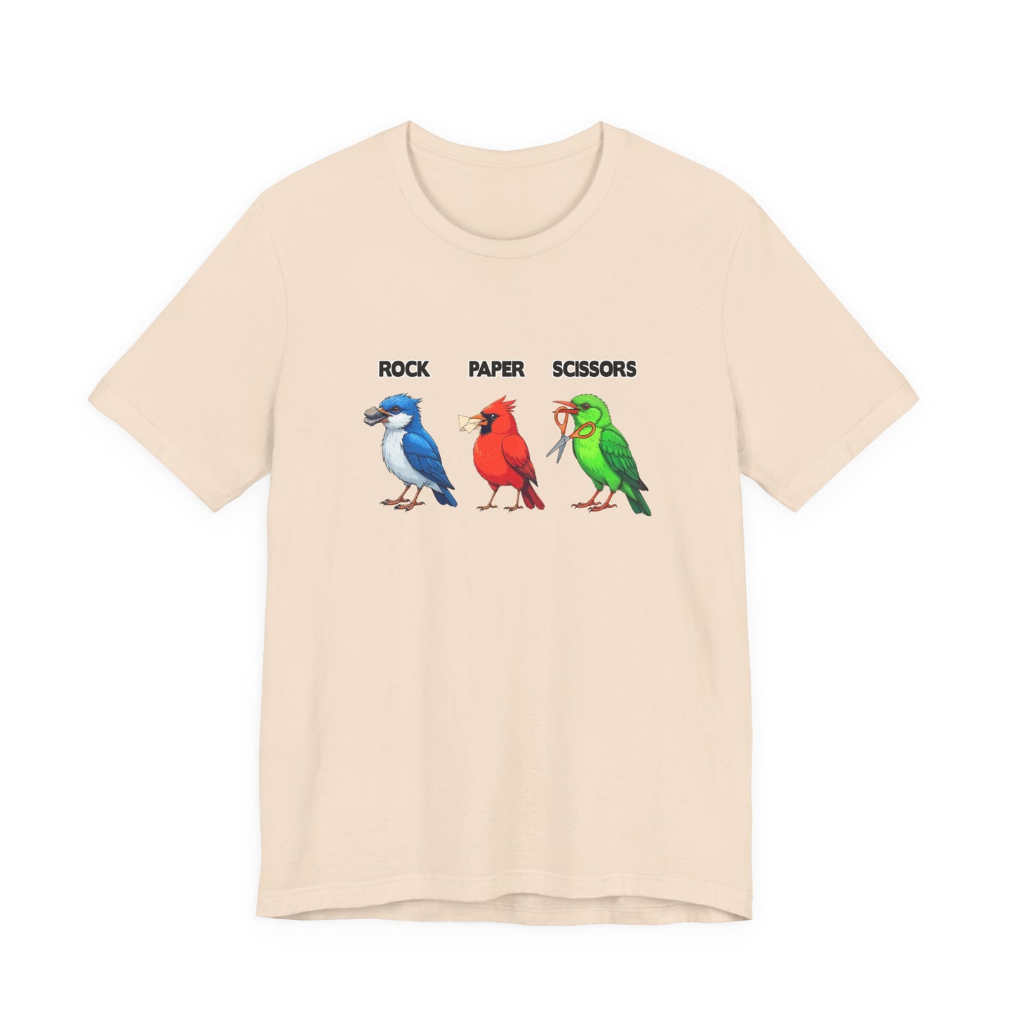 Rock Paper Scissors Bird Paw Tshirt Funny Avian Game Design