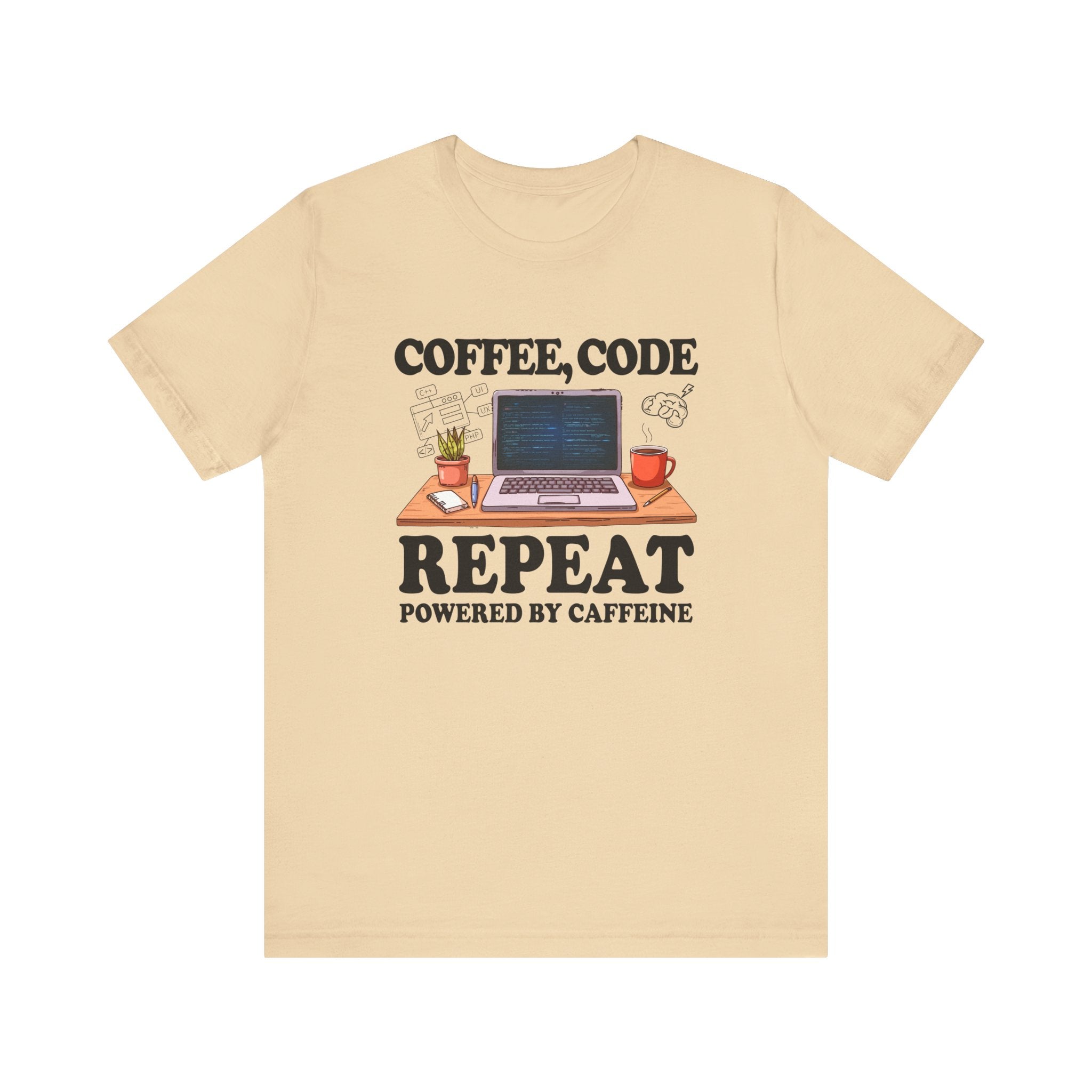 Coffee, Code, Repeat   Official Graphic Statement Tee for Bold Minds, Modern Thinkers, and Everyday Expression Everywhere