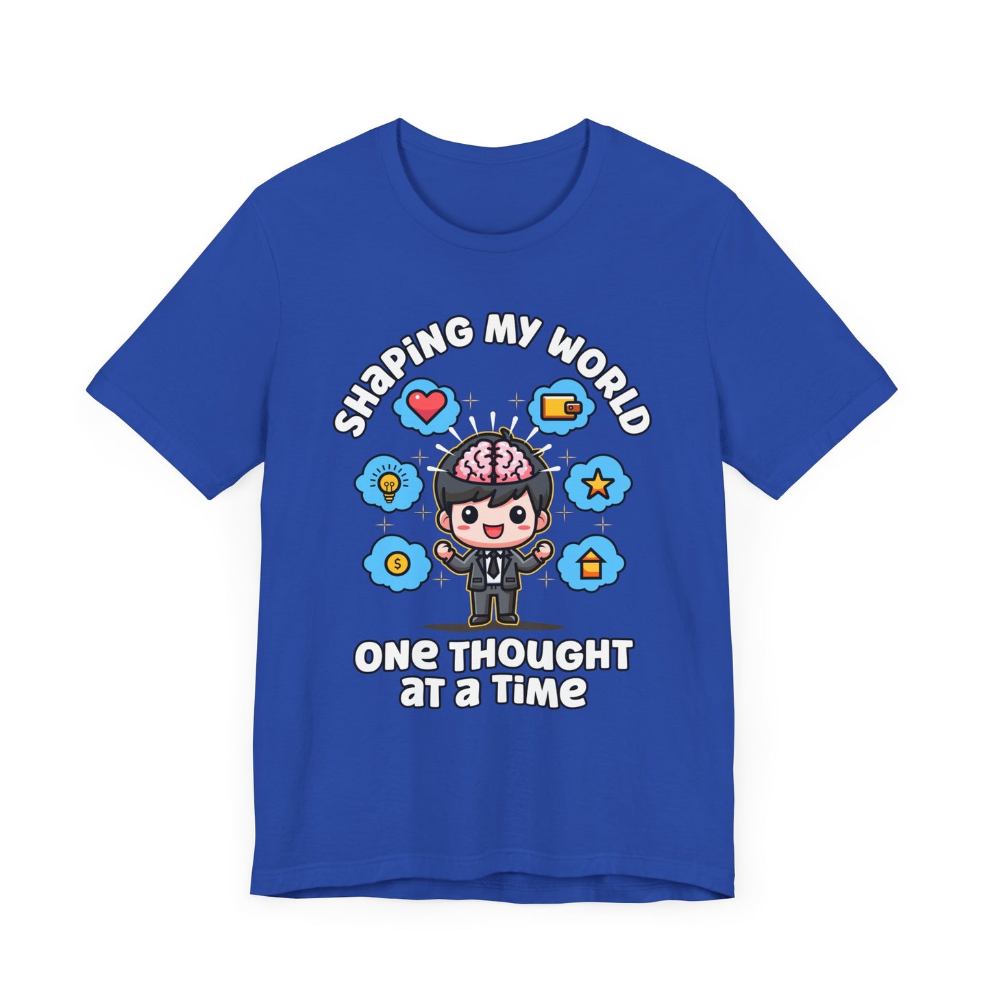 My Thoughts Create My Reality Shirt, Anime Brainstorm Manifestation Tee, Mental Power Graphic T Shirt, Law Of Attraction Apparel, Visual Mindset Top