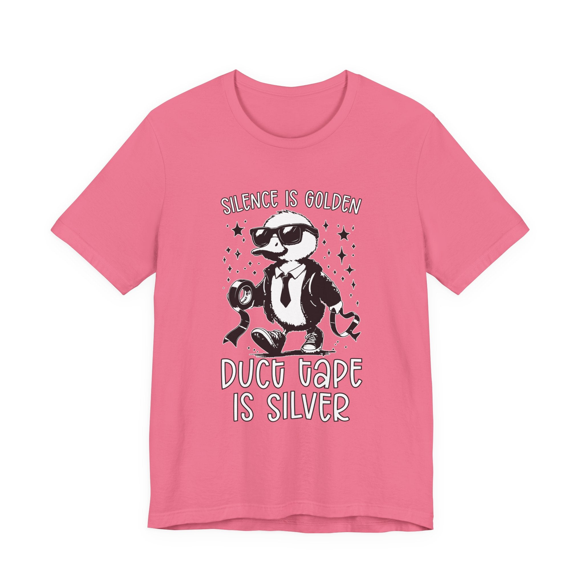 Silence Is Golden Duck Tape Is Silver T-Shirt – Funny Duck Graphic Tee