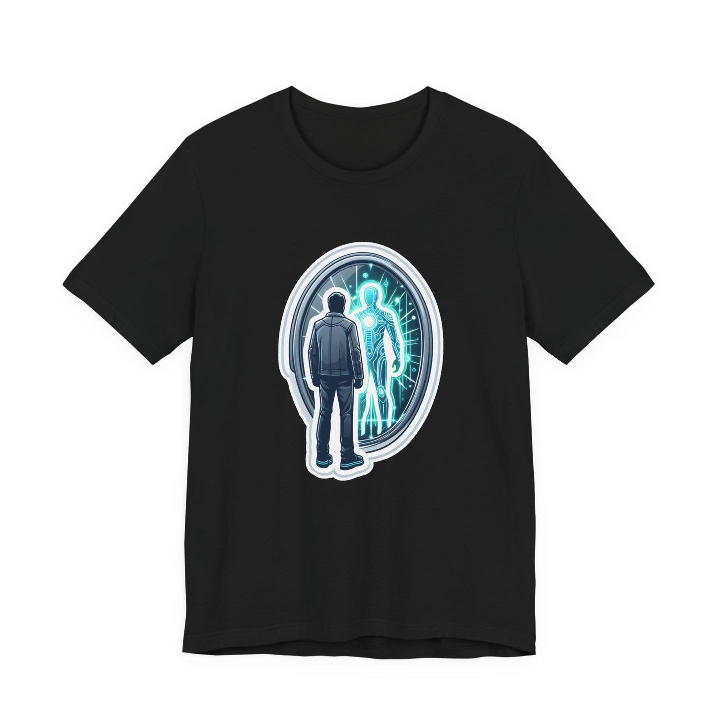 The Other Me is Winning Tshirt – Digital Mirror Reflection Graphic