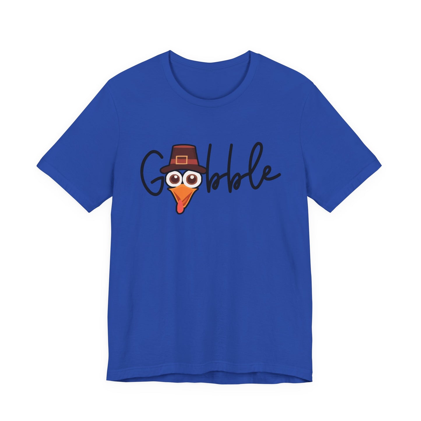Gobble Turkey Head Cursive T-Shirt