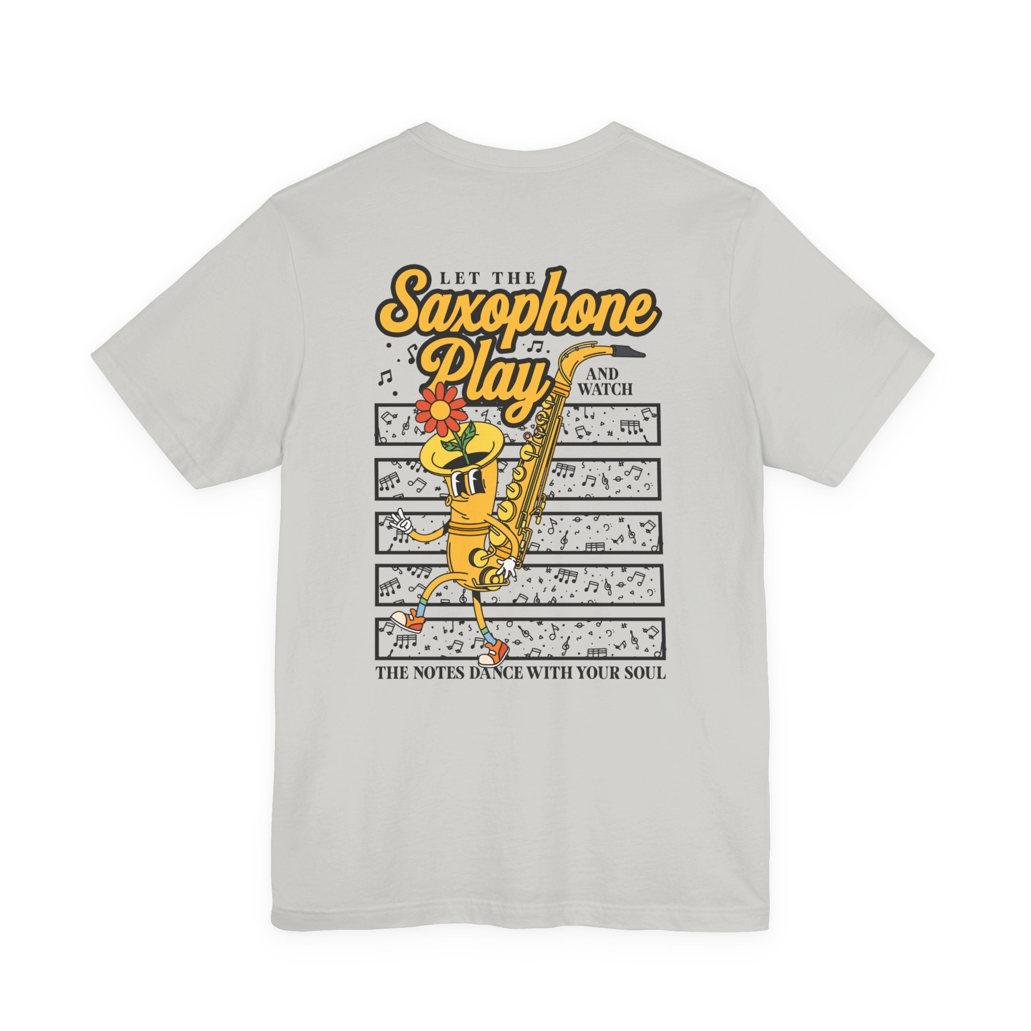 Feel the Groove Let the Saxophone Play Cartoon Saxophone T-Shirt