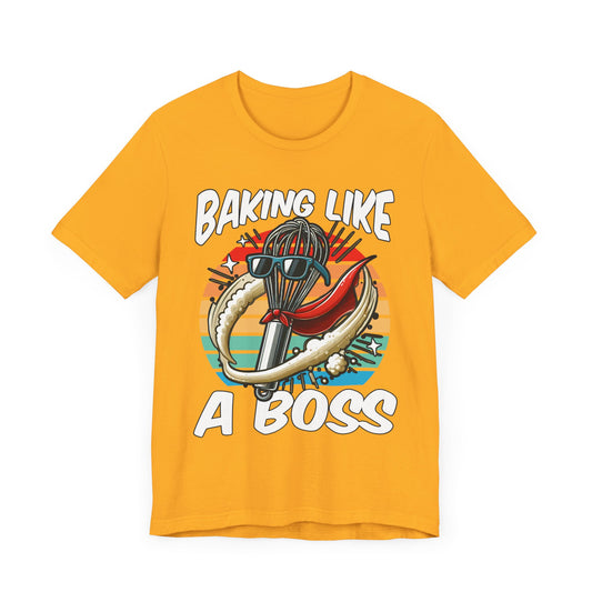 Bake Like a Boss | Whisk with Sunglasses Graphic T-Shirt