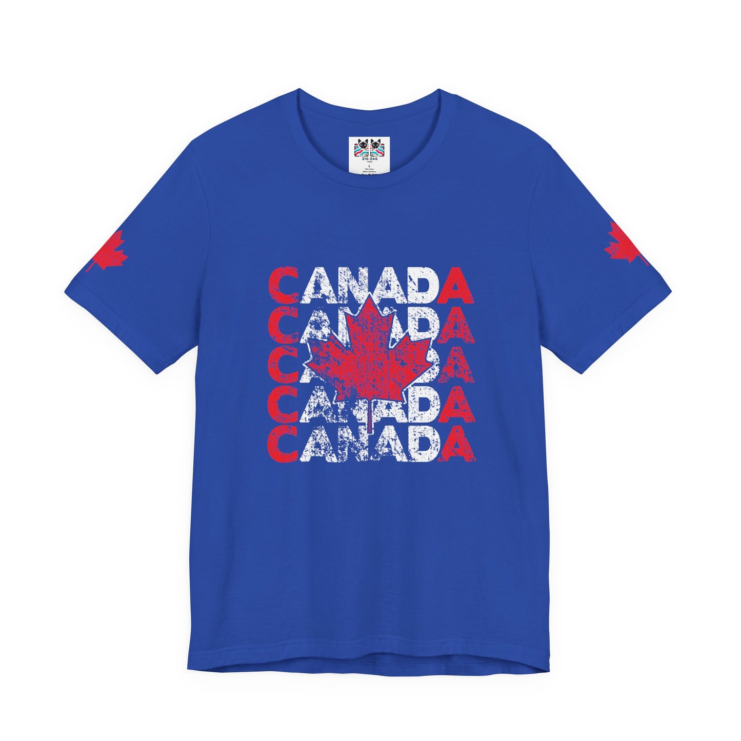 Canada Retro Repeat Maple Leaf T-Shirt