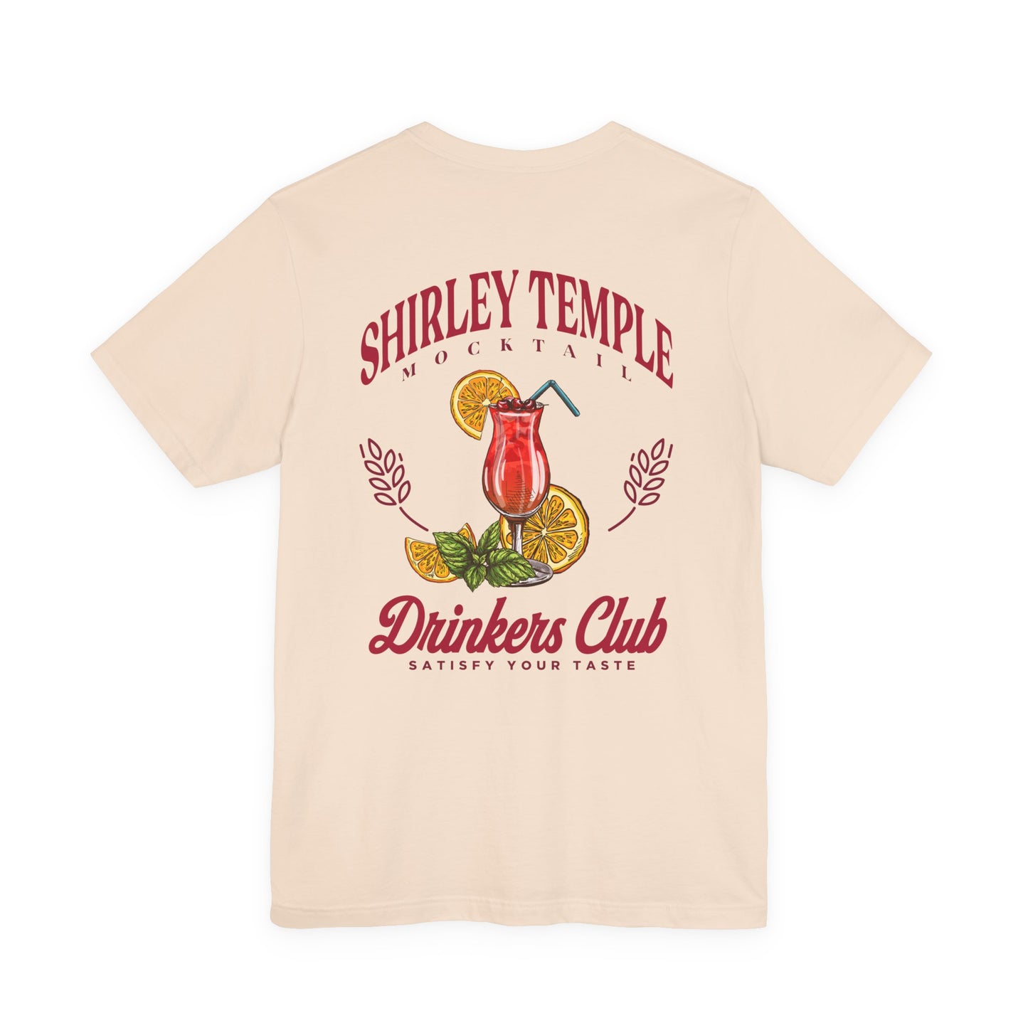 Shirley Temple Mocktail Drinkers Club Tshirt – Satisfy Your Taste