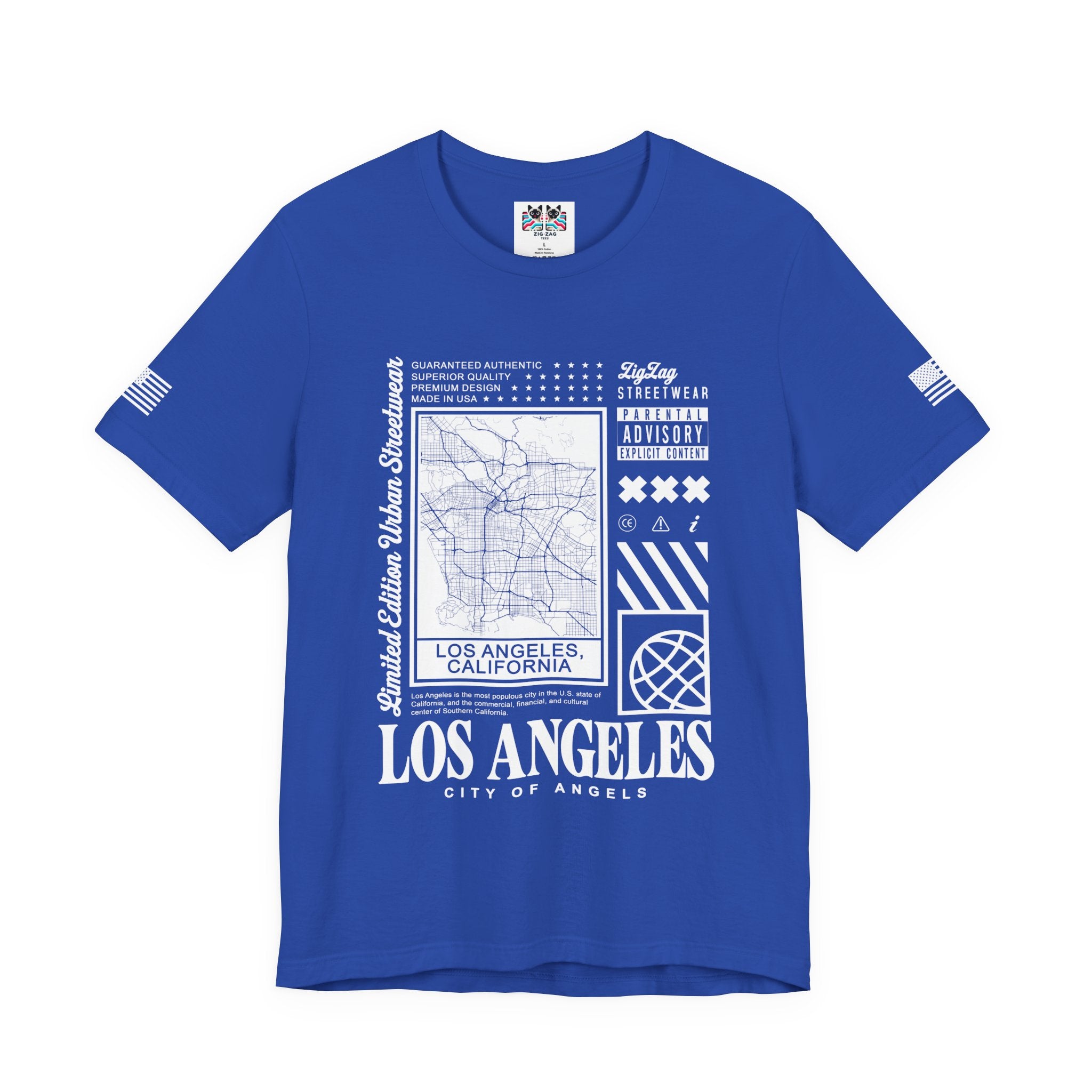 Los Angeles City of Angels T-Shirt – Limited Edition Urban Streetwear Map Graphic Tee