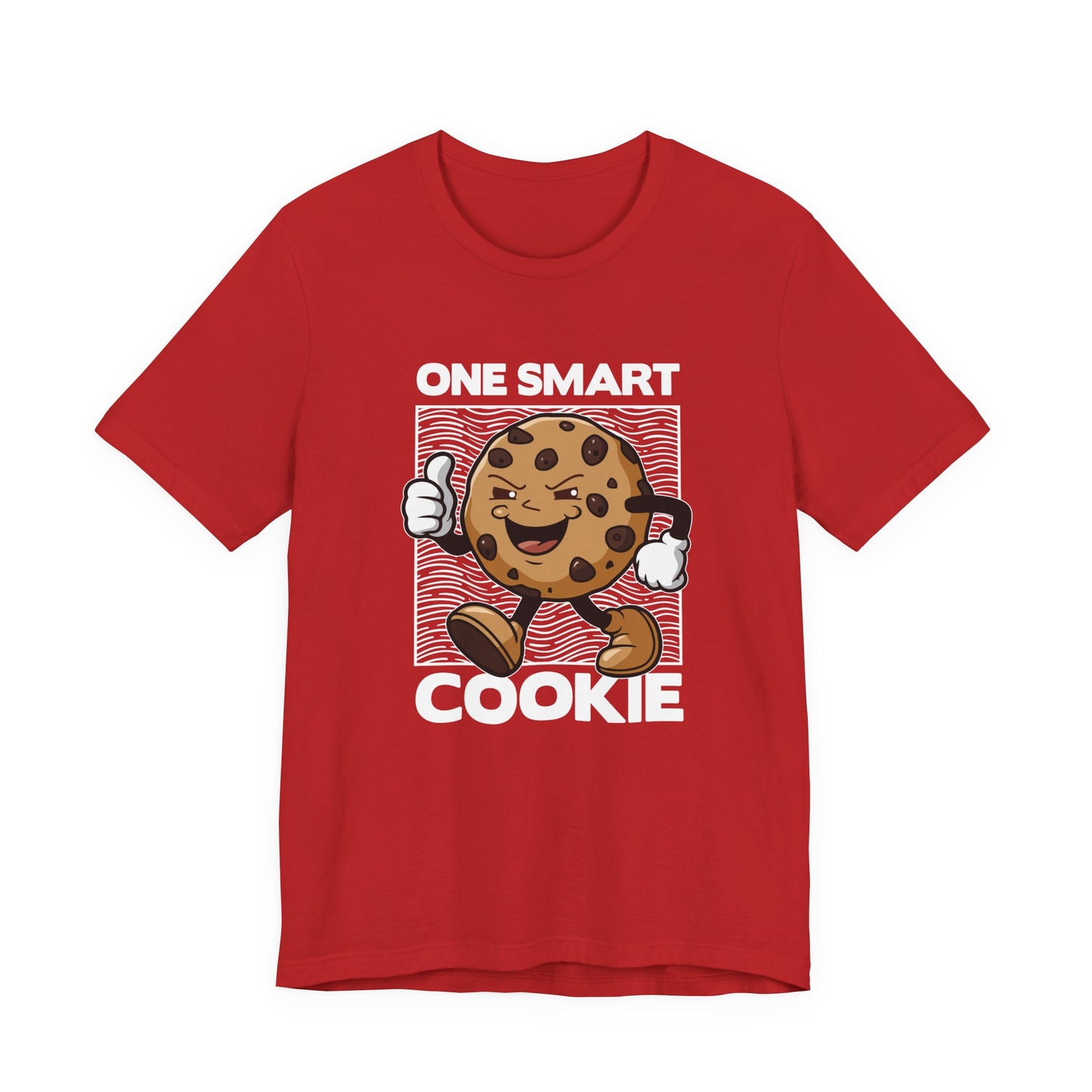 One Smart Cookie Tshirt – Happy Smiling Cookie Walking with Thumbs Up Graphic