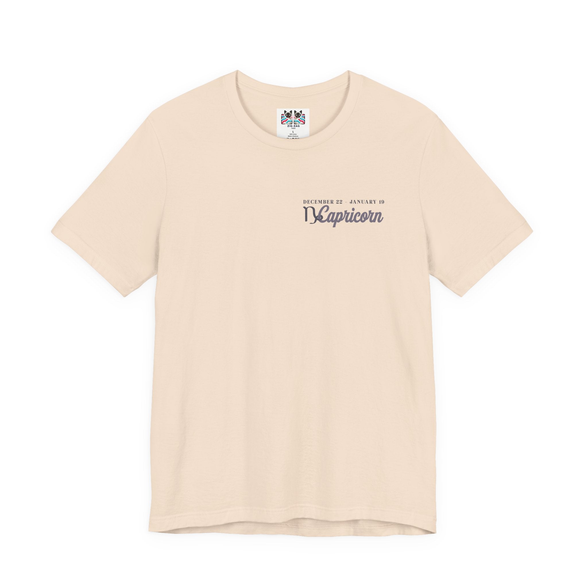 Capricorn Zodiac T-Shirt – Climbing Higher One Step At A Time Astrological wheel