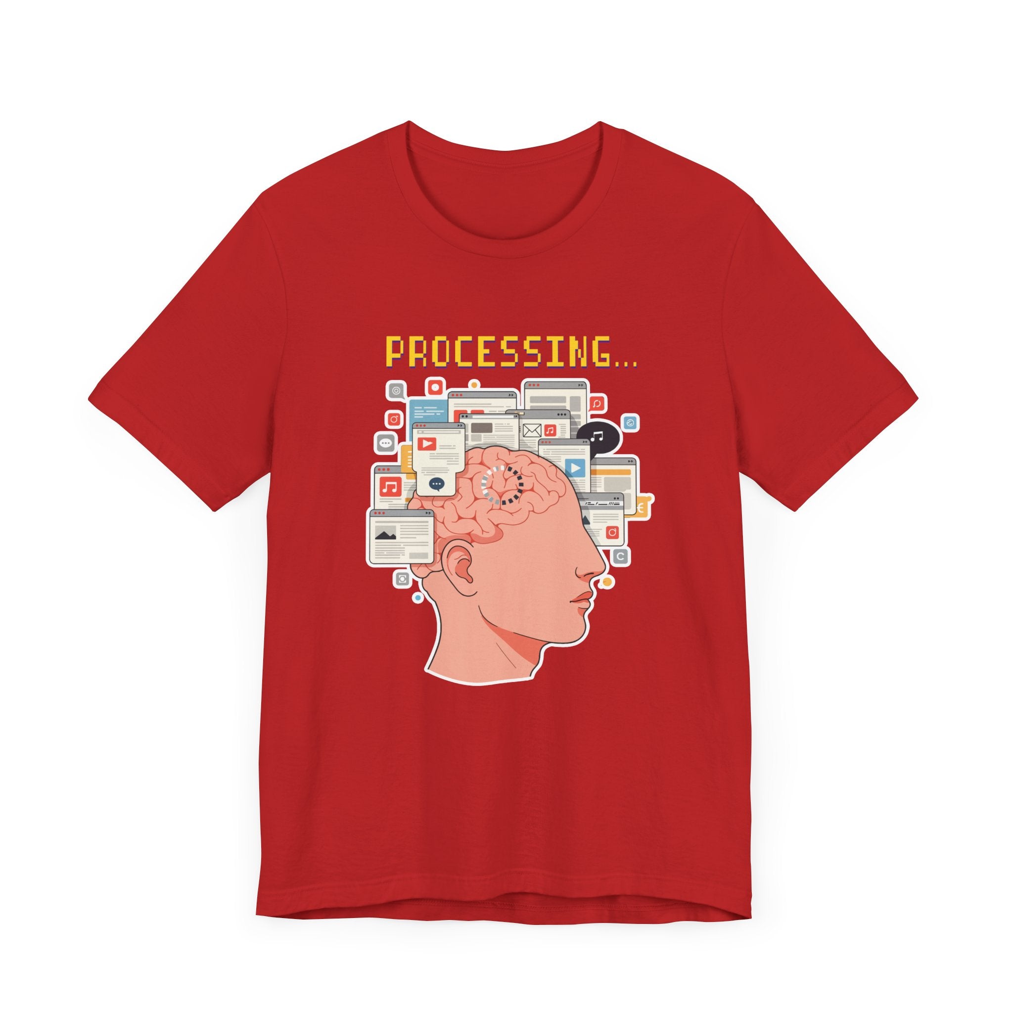 My Brain Has Too Many Tabs Open Tee, Mental Overload Shirt, Funny Multitask Graphic Tee, Chaotic Mind Humor Top, Relatable Gift