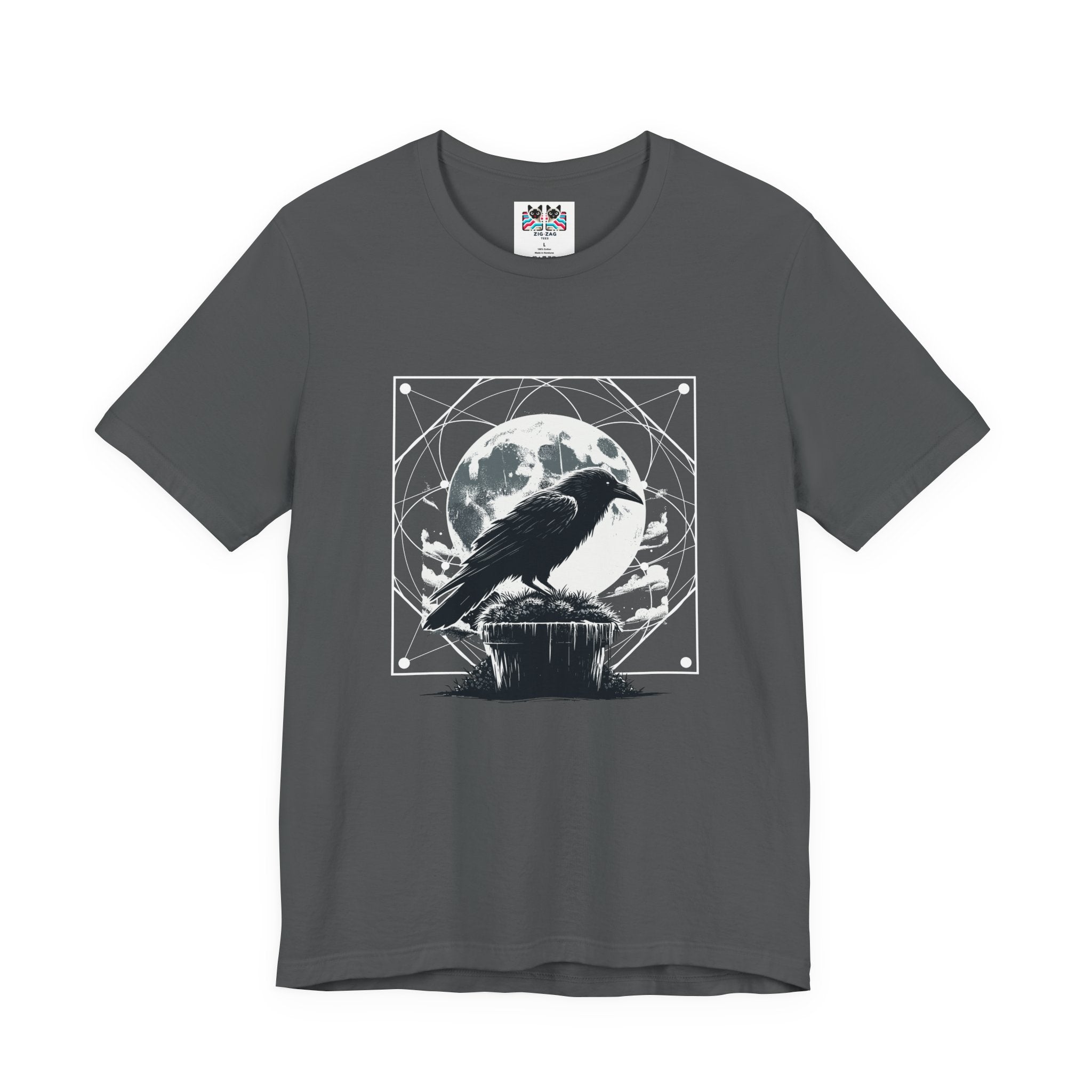 Moonlit Crow Purple Night T-Shirt