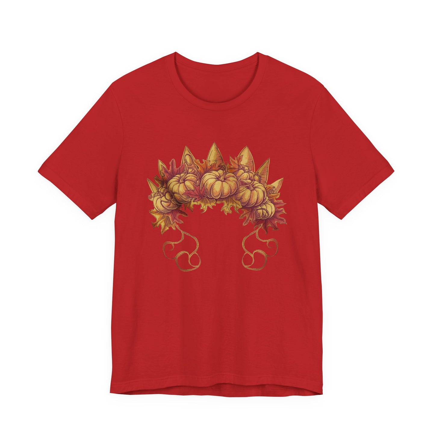 Pumpkin Queen’s Satchel – Botanical Pumpkin Plant & Leaves Graphic T-Shirt