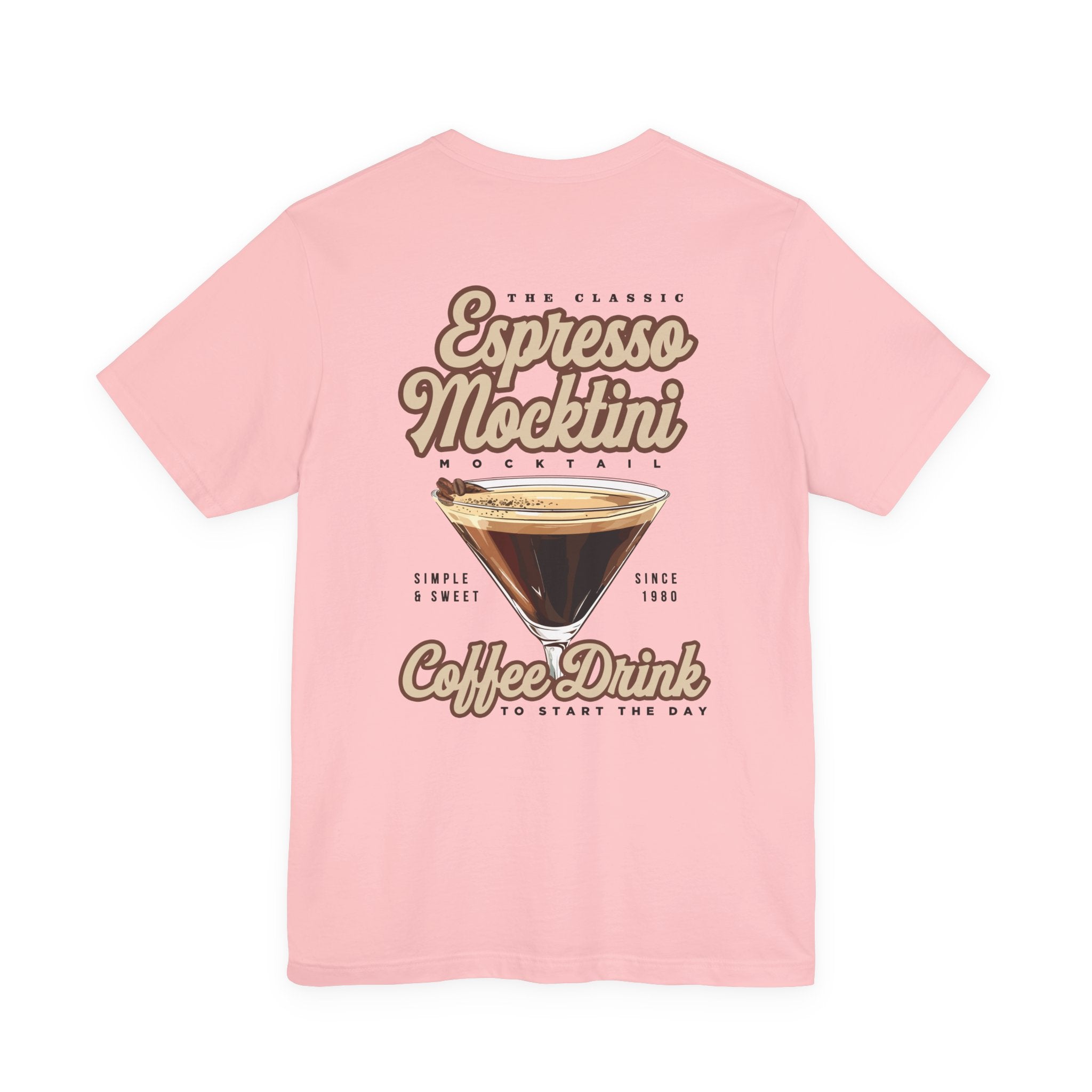 The Classic Espresso Mocktini Mocktail T-Shirt – Featuring Bold Coffee Drink Graphic
