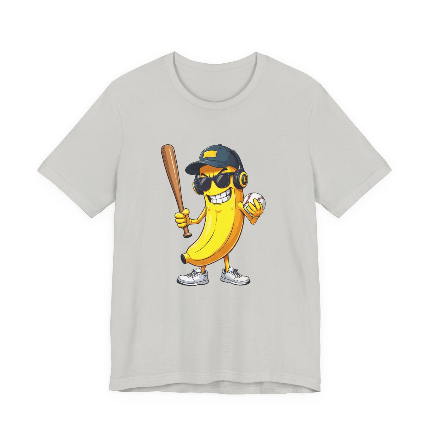 Banana Baseball Aggressive Mascot Tshirt Cool Fruit Sports Character