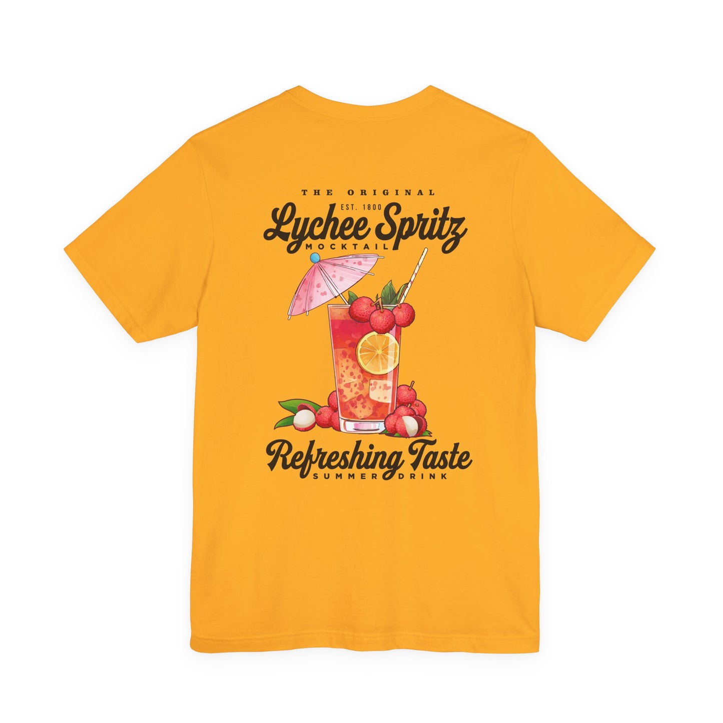 Lychee Spritz Mocktail T-Shirt – Featuring Refreshing Summer Drink Graphic