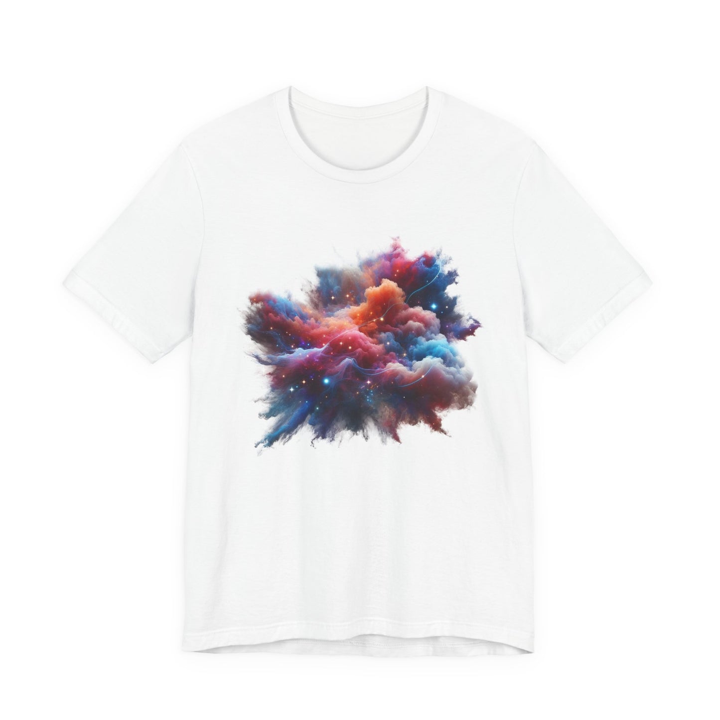 Cosmic Smoke – Colorful Space Swirl Graphic T-Shirt