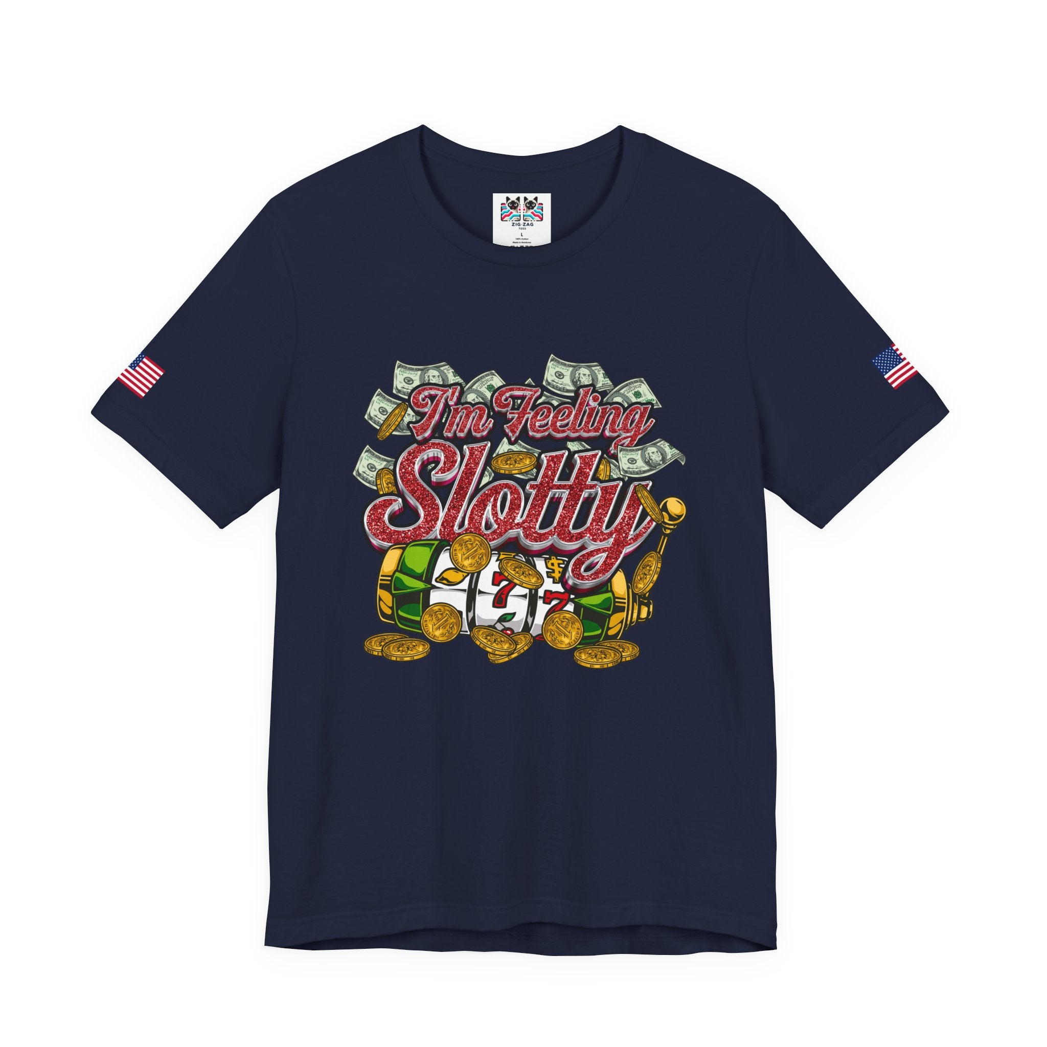 I'm Feeling Slotty Funny Casino Shirt – Vegas Girls Trip Slot Machine Tee