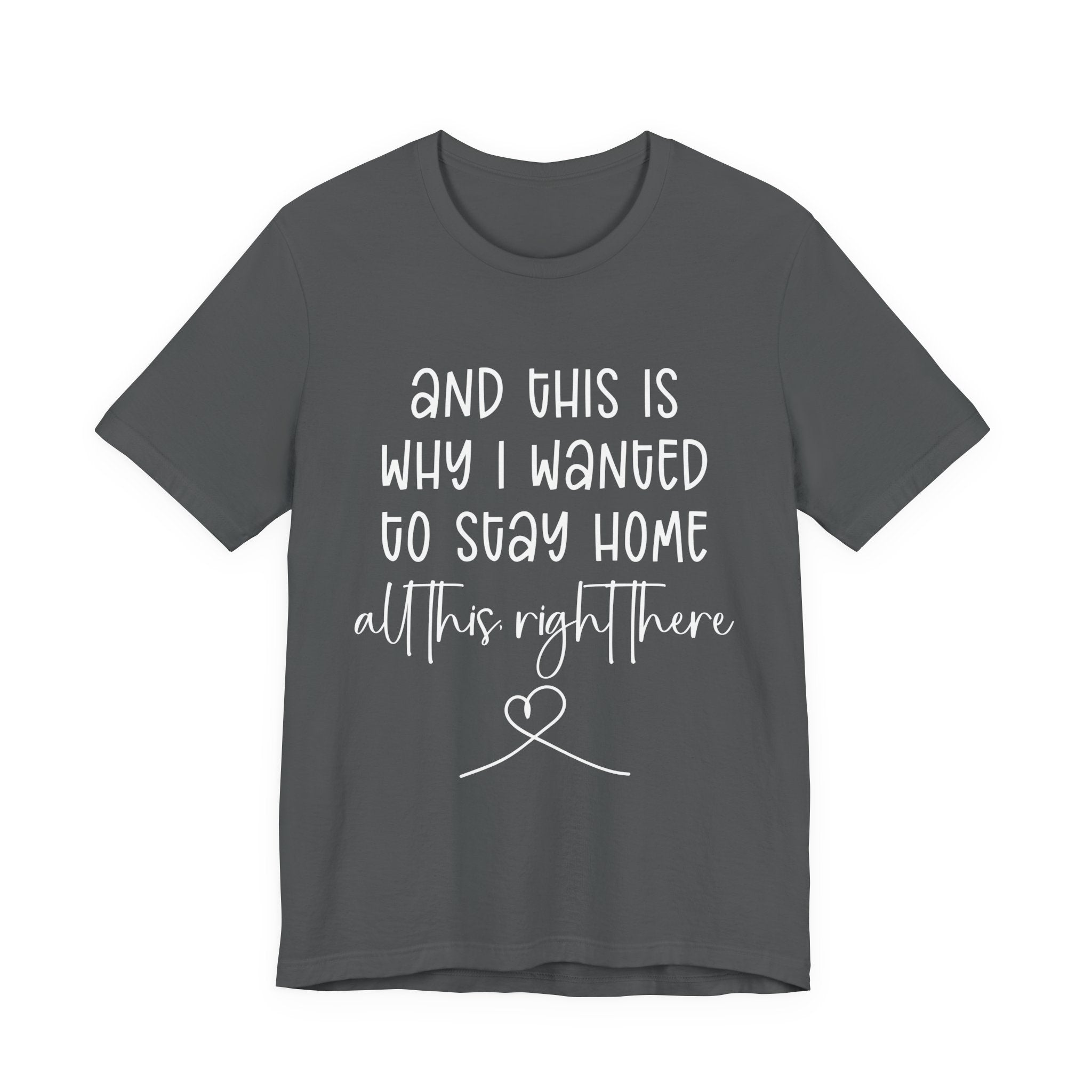 This Is Why I Wanted to Stay Home T-Shirt – Cozy Introvert Heartfelt Graphic Tee