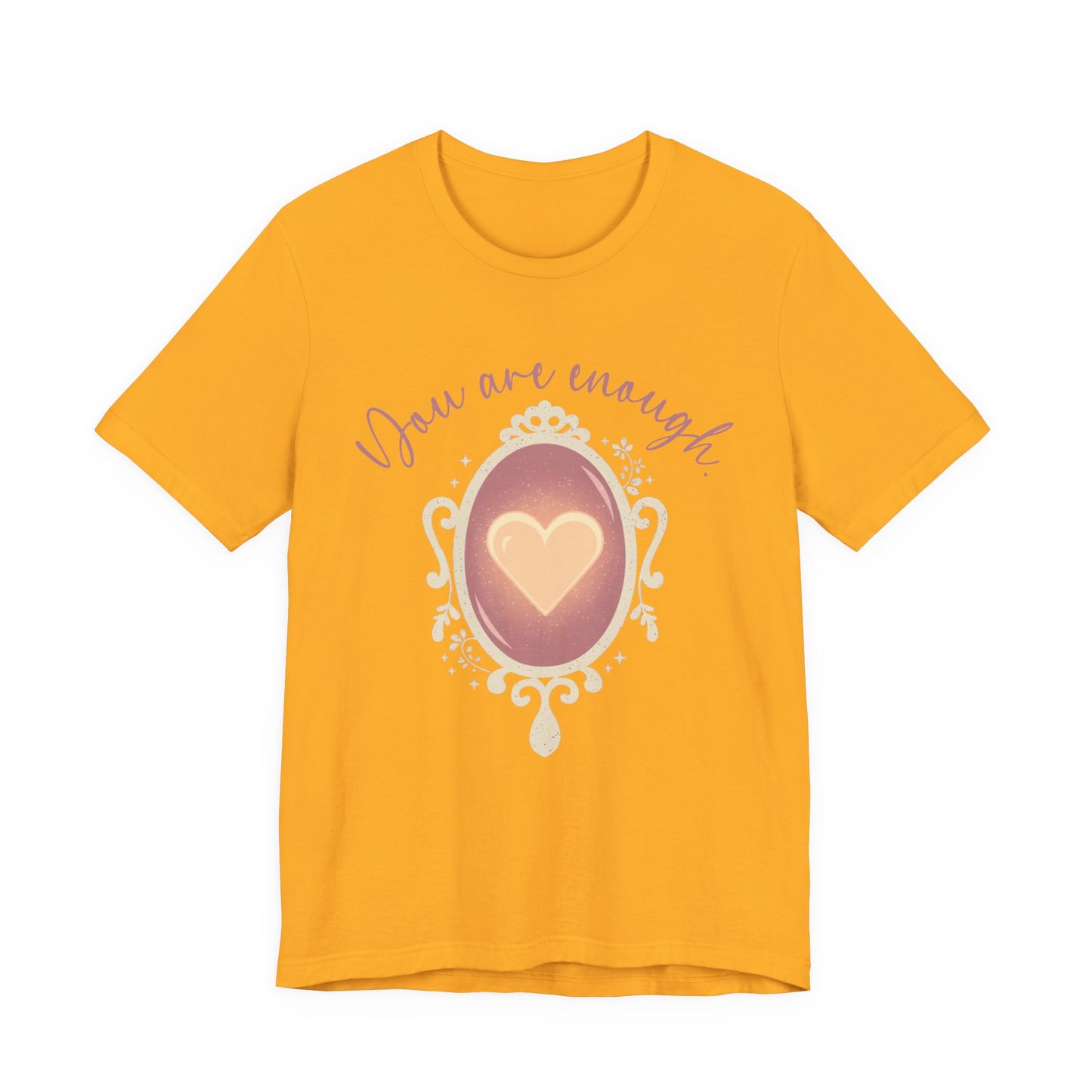 You Are Enough – Heart Mirror Self-Love Graphic T-Shirt