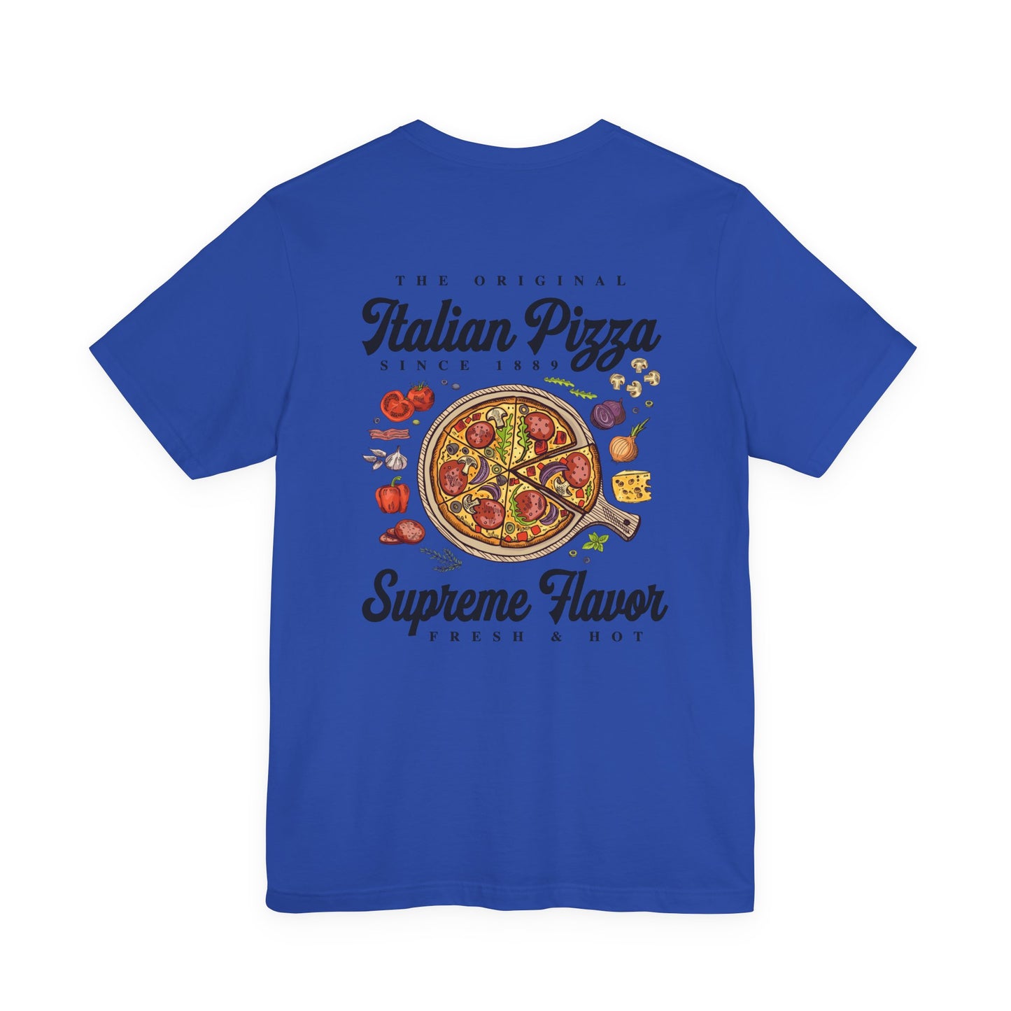 The Original Italian Pizza T-Shirt – Supreme Flavor with Classic Ingredients Graphic