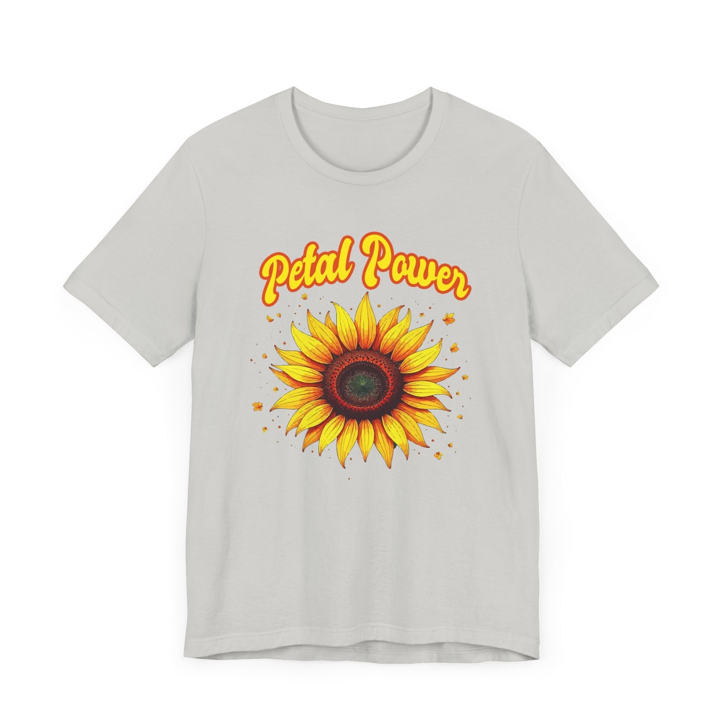 Petal Power Tee, Floral Mood Shirt, Garden Girl Top, Spring Energy Graphic, Nature Strength Gift Tee