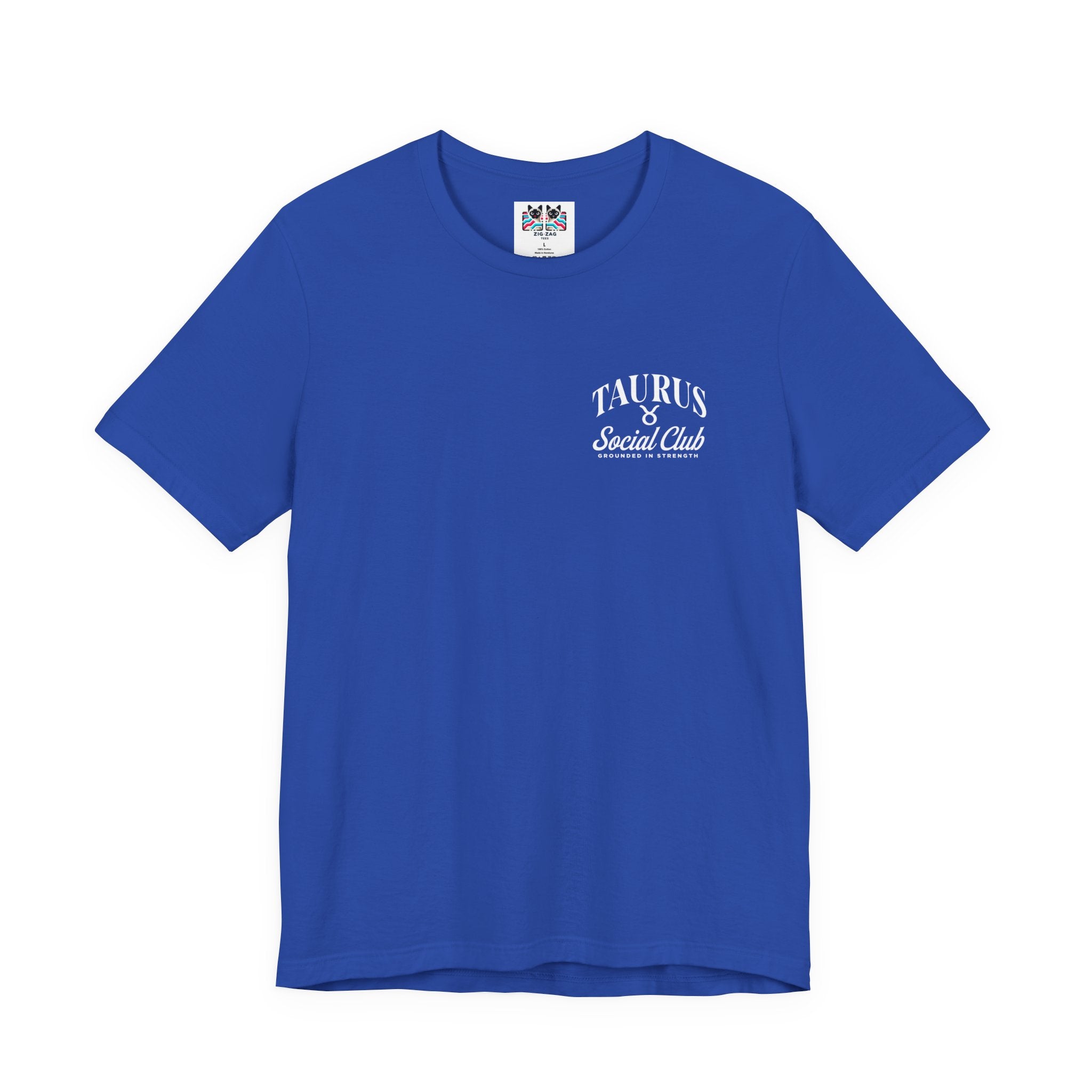 Taurus Zodiac T-Shirt – Bull Head with Astrological Wheel and Earth Element