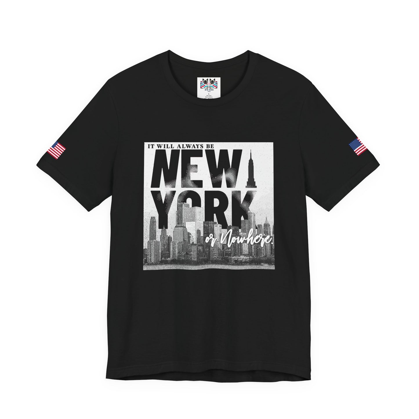 It Will Always Be New York T-Shirt - NYC Skyline Purple Typography Design