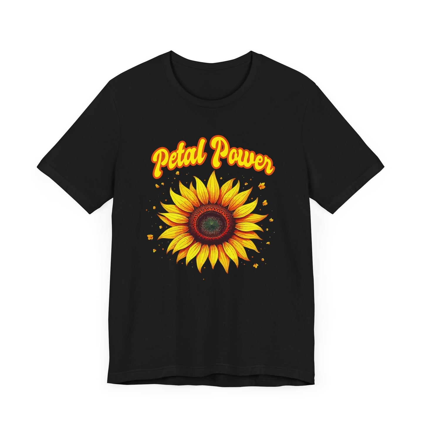Petal Power Tee, Floral Mood Shirt, Garden Girl Top, Spring Energy Graphic, Nature Strength Gift Tee