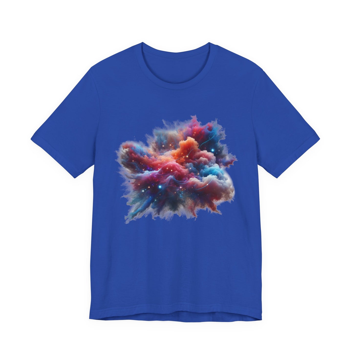 Cosmic Smoke – Colorful Space Swirl Graphic T-Shirt