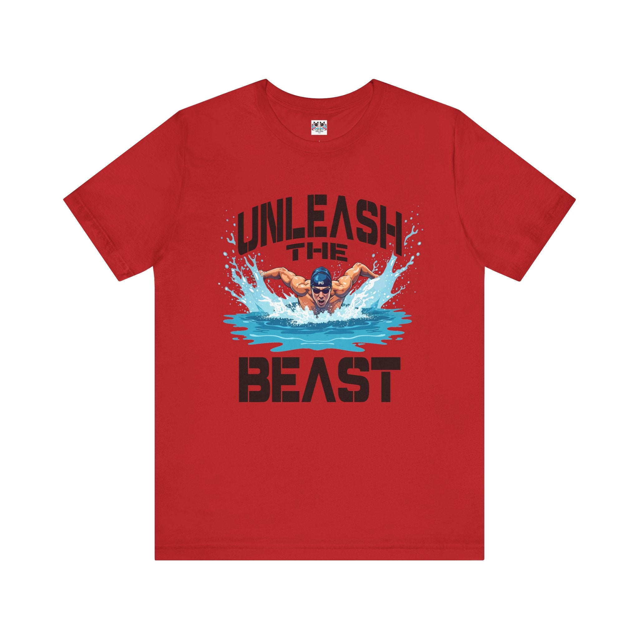Unleash the Beast Butterfly Stroke Swimming Power Athlete Sports T-Shirt