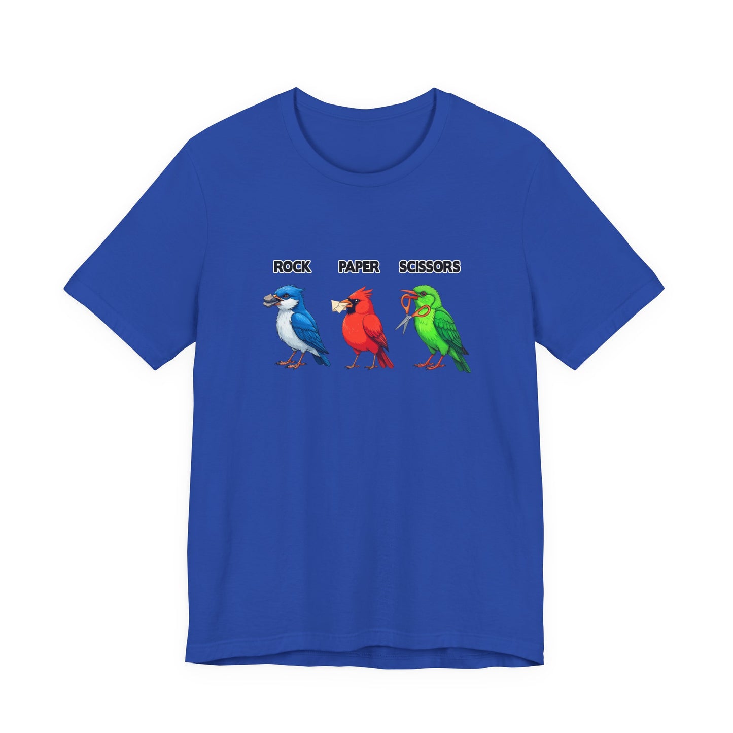 Rock Paper Scissors Bird Paw Tshirt Funny Avian Game Design