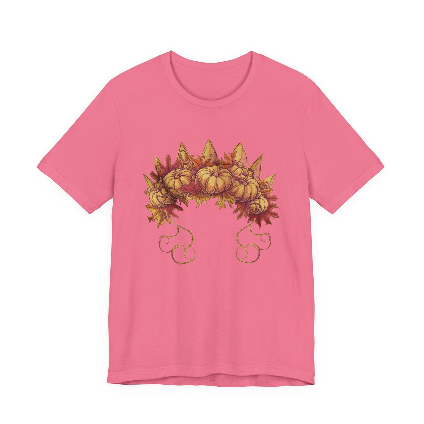 Pumpkin Queen’s Satchel – Botanical Pumpkin Plant & Leaves Graphic T-Shirt