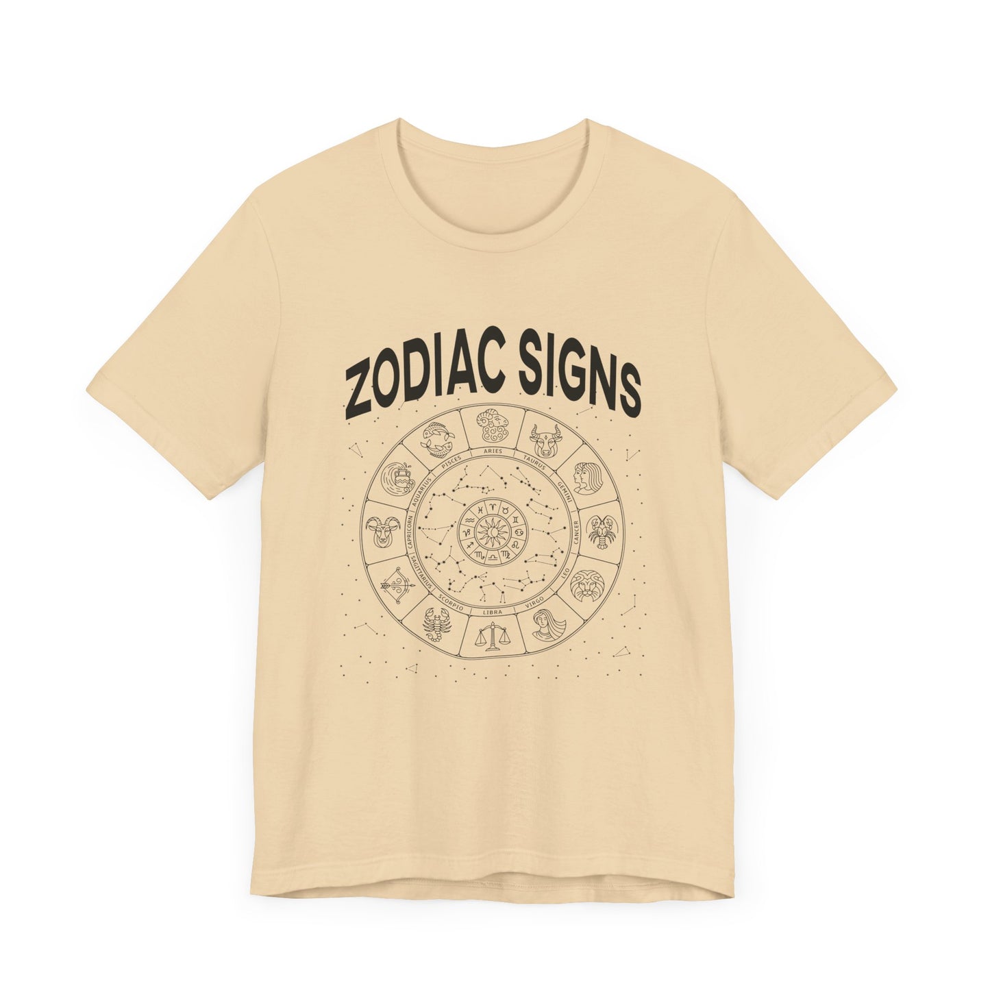 The Zodiac and the Stars Tee, Astrology Graphic Shirt, Celestial Alignment Top, Horoscope Energy Tee, Cosmic Belief Gift