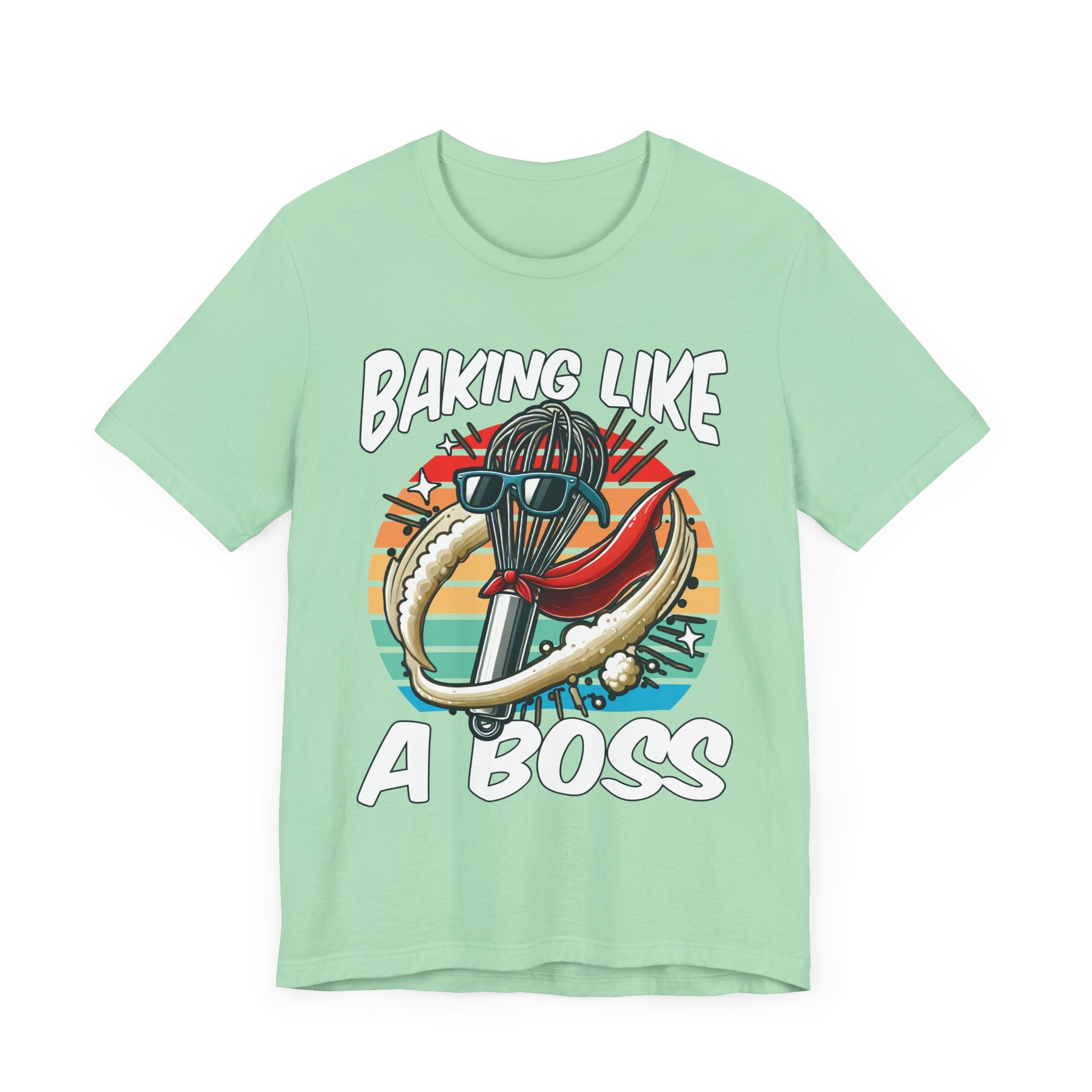 Bake Like a Boss | Whisk with Sunglasses Graphic T-Shirt