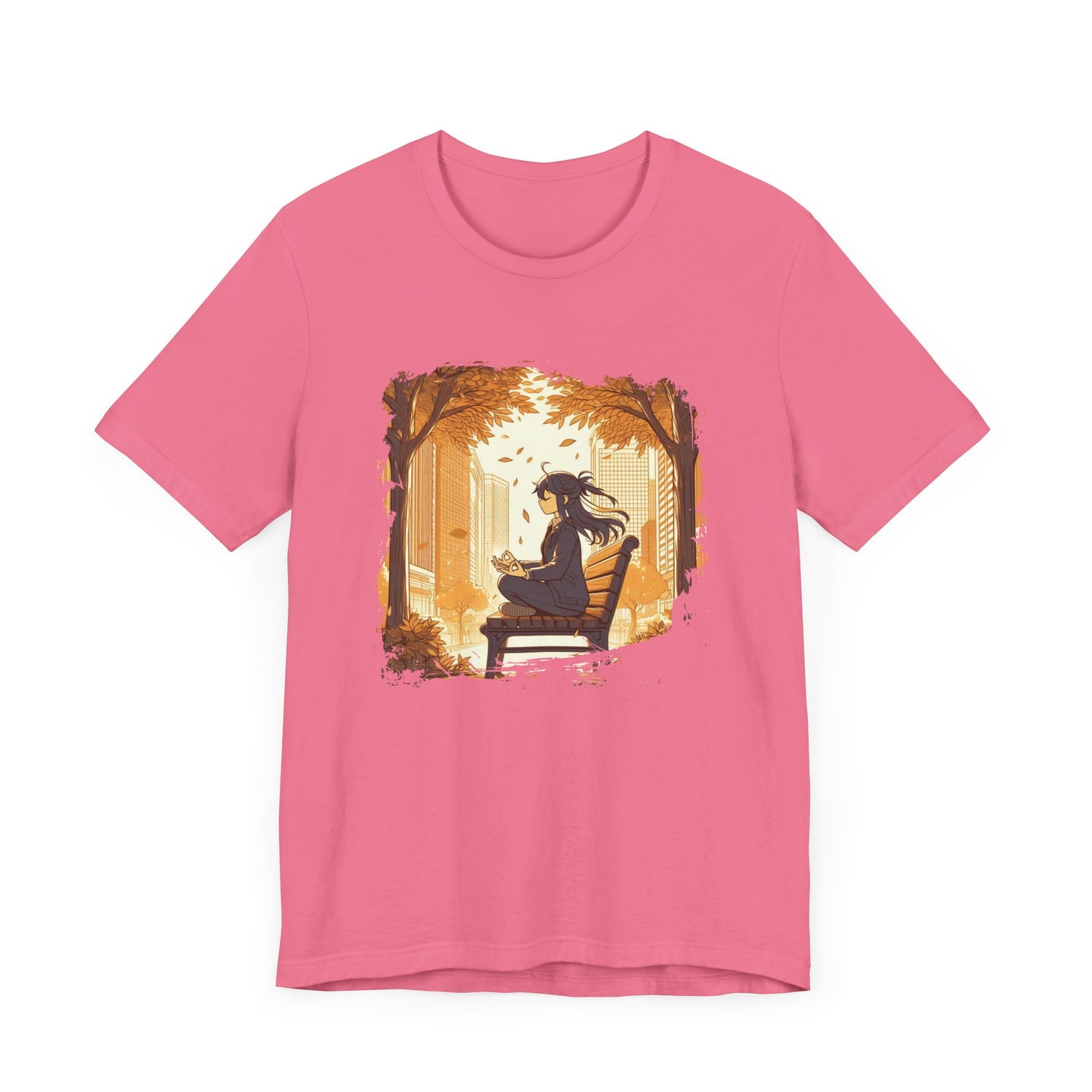 Urban Nature Meditating Girl Peace in the City T-Shirt