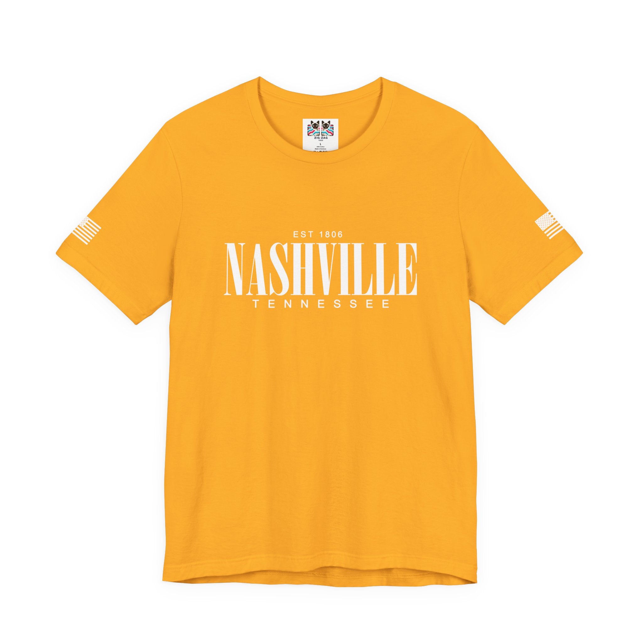 Nashville Tennessee EST 1806 T-Shirt – Bold Serif Clean Typography Tee