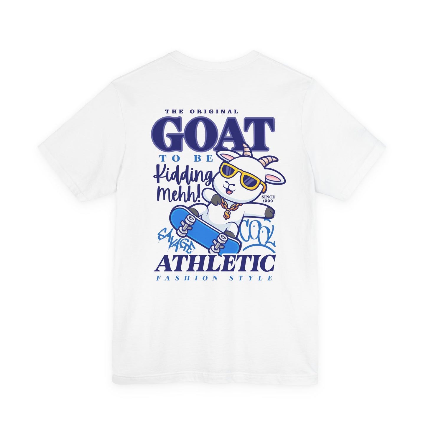The Original GOAT to be Kidding Mehh! Skateboarding Goat T-Shirt