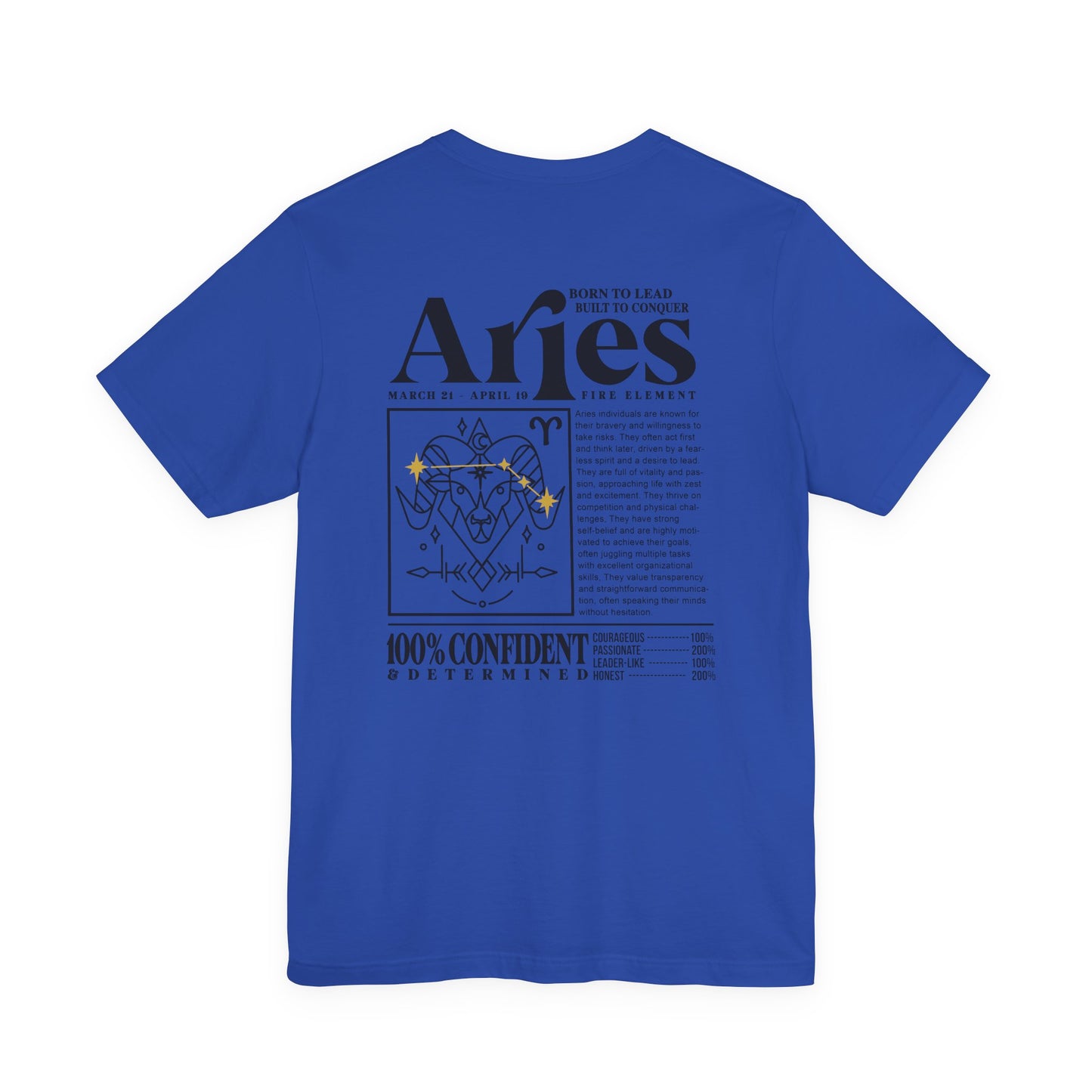 Aries Zodiac T-Shirt – Born to Lead, Built to Conquer