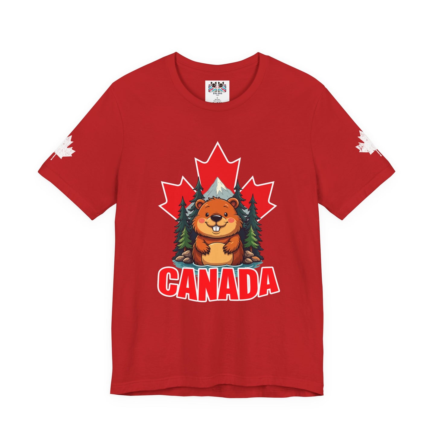 Canada Maple Beaver Cartoon T-Shirt