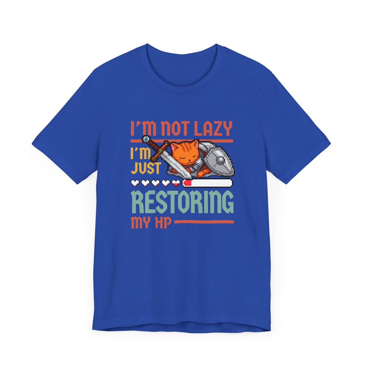I’m Not Lazy I’m Just Conserving Energy Like a Pro Tee, Cat Nap Humor Shirt, Feline Chill Graphic Tee, Funny Mood Top