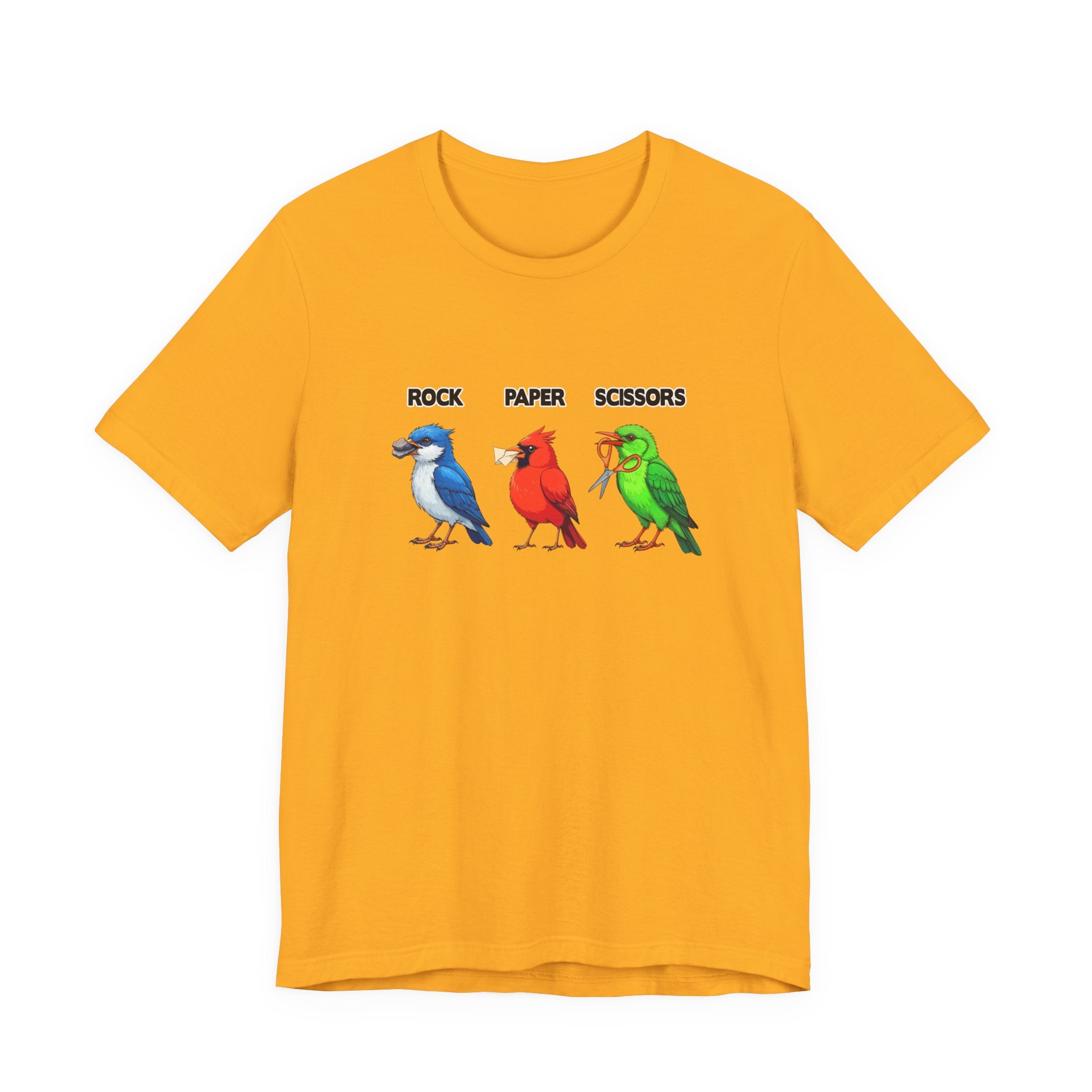 Rock Paper Scissors Bird Paw Tshirt Funny Avian Game Design